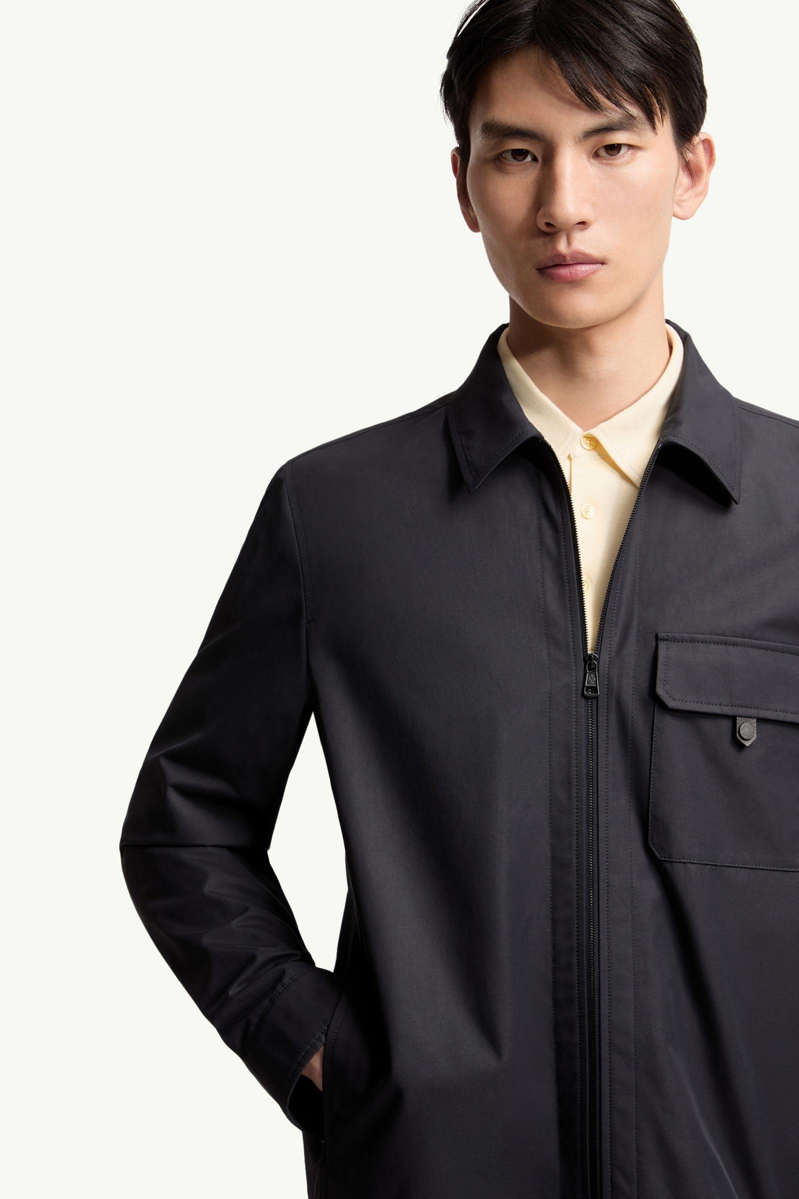 Leather Logo Cotton Blend Shirt Jacket - 图片 6