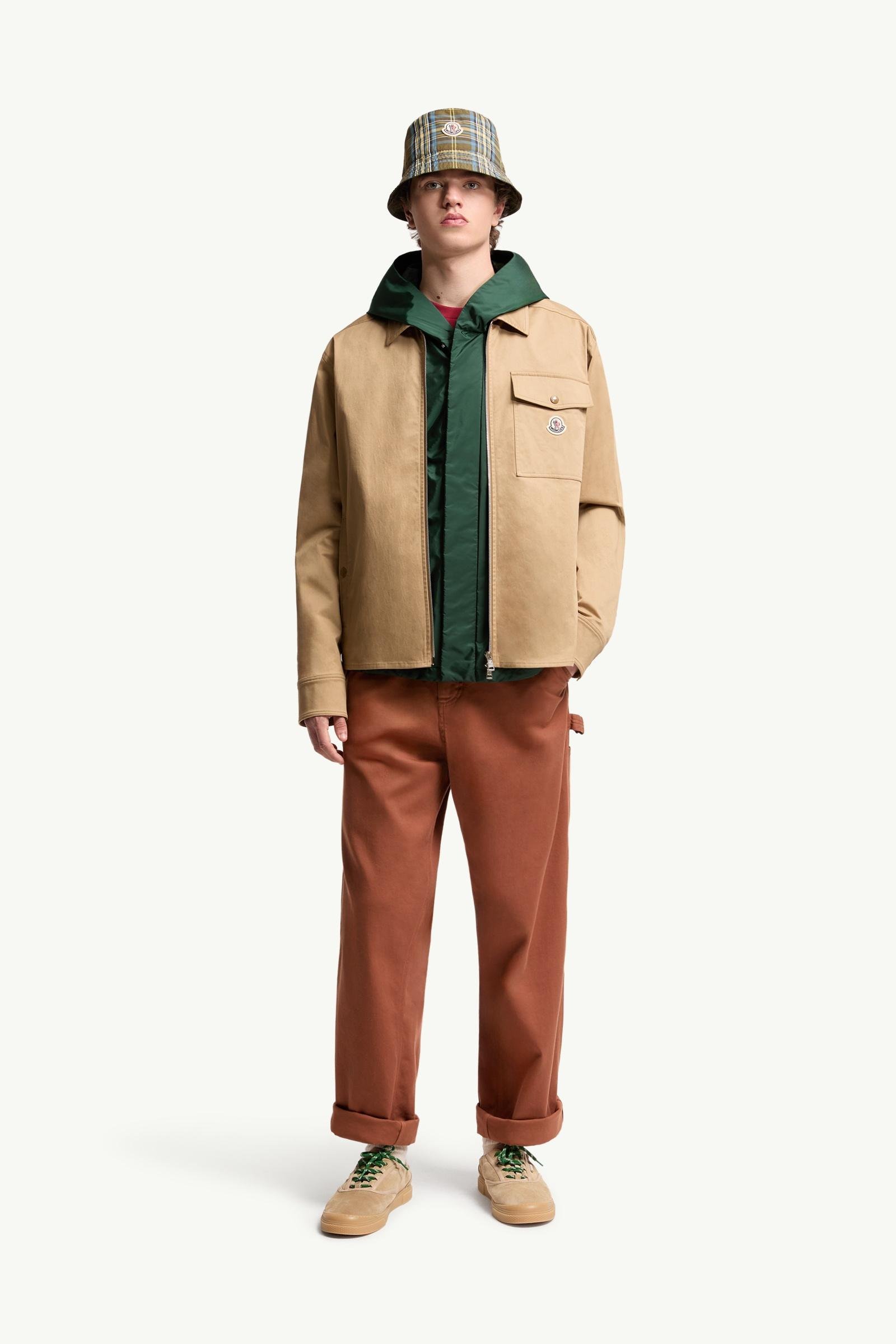 Cotton Blend Gabardine Shirt Jacket