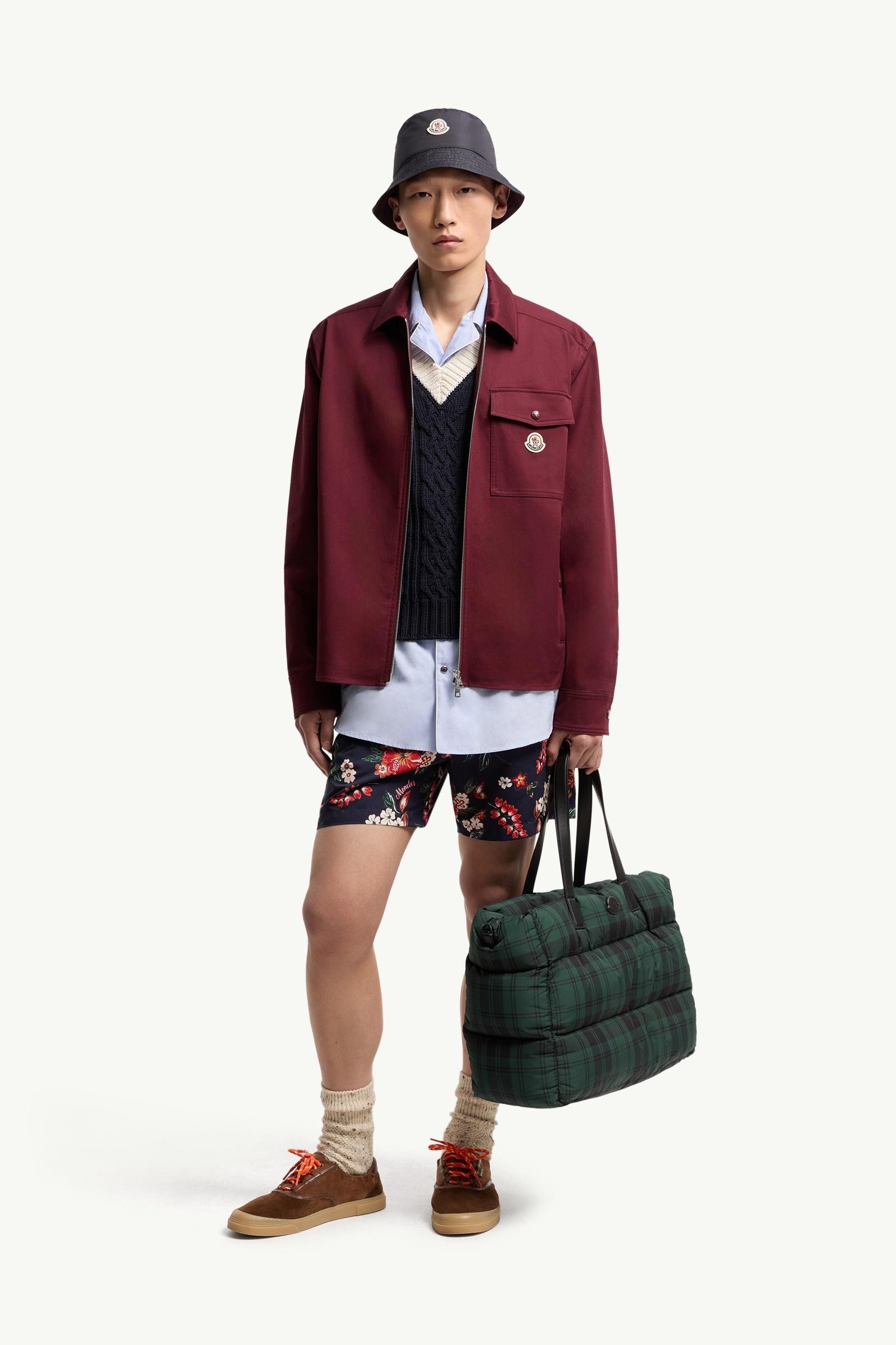 Cotton Blend Gabardine Shirt Jacket