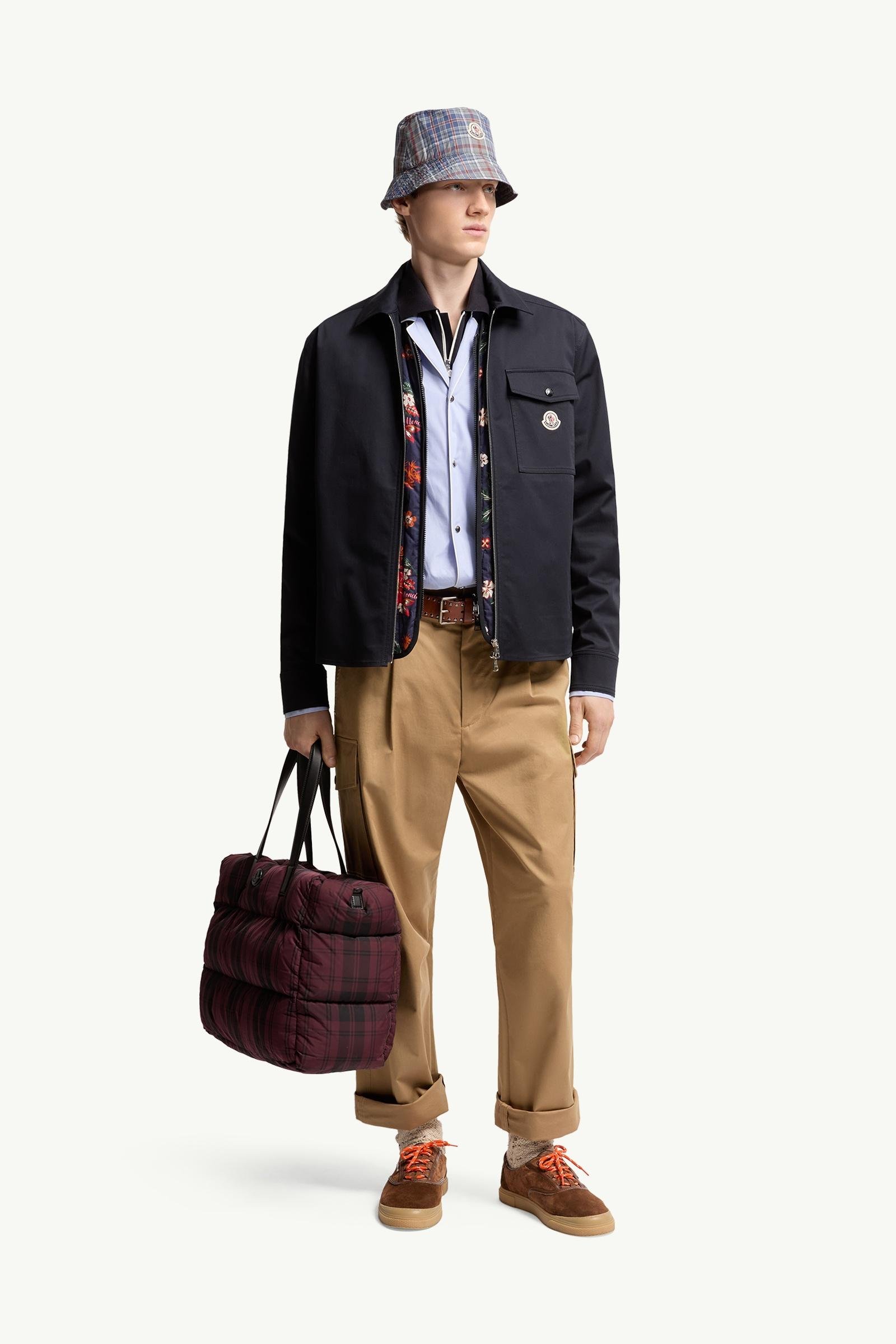 Cotton Blend Gabardine Shirt Jacket