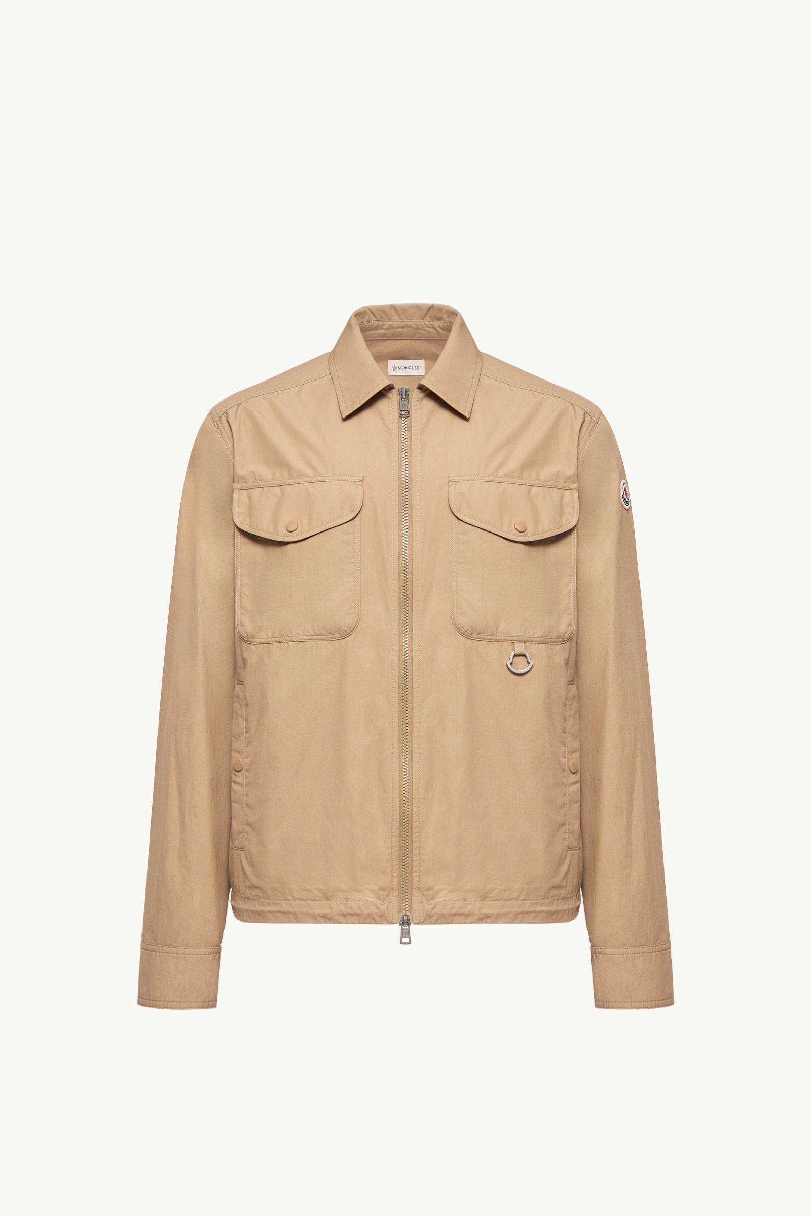 Cotton Poplin Long Sleeve Zip-Up Shirt Jacket - 图片 3
