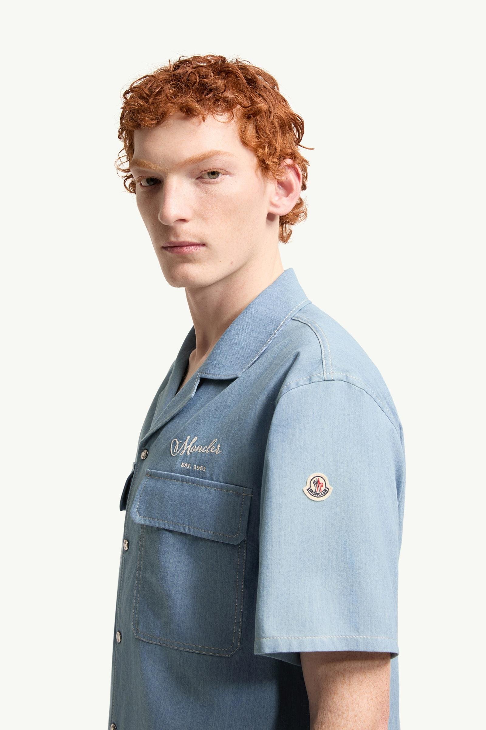 Alternative view of Embroidered Logo Denim Shirt