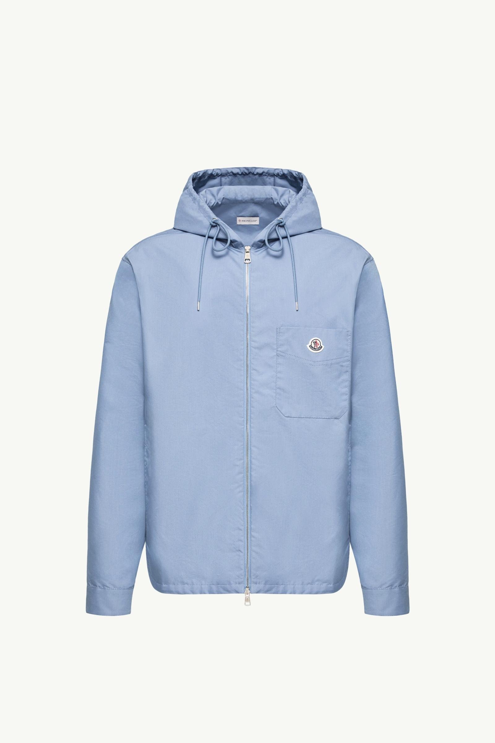 Cotton Blend Poplin Hooded Shirt Jacket - 图片 3