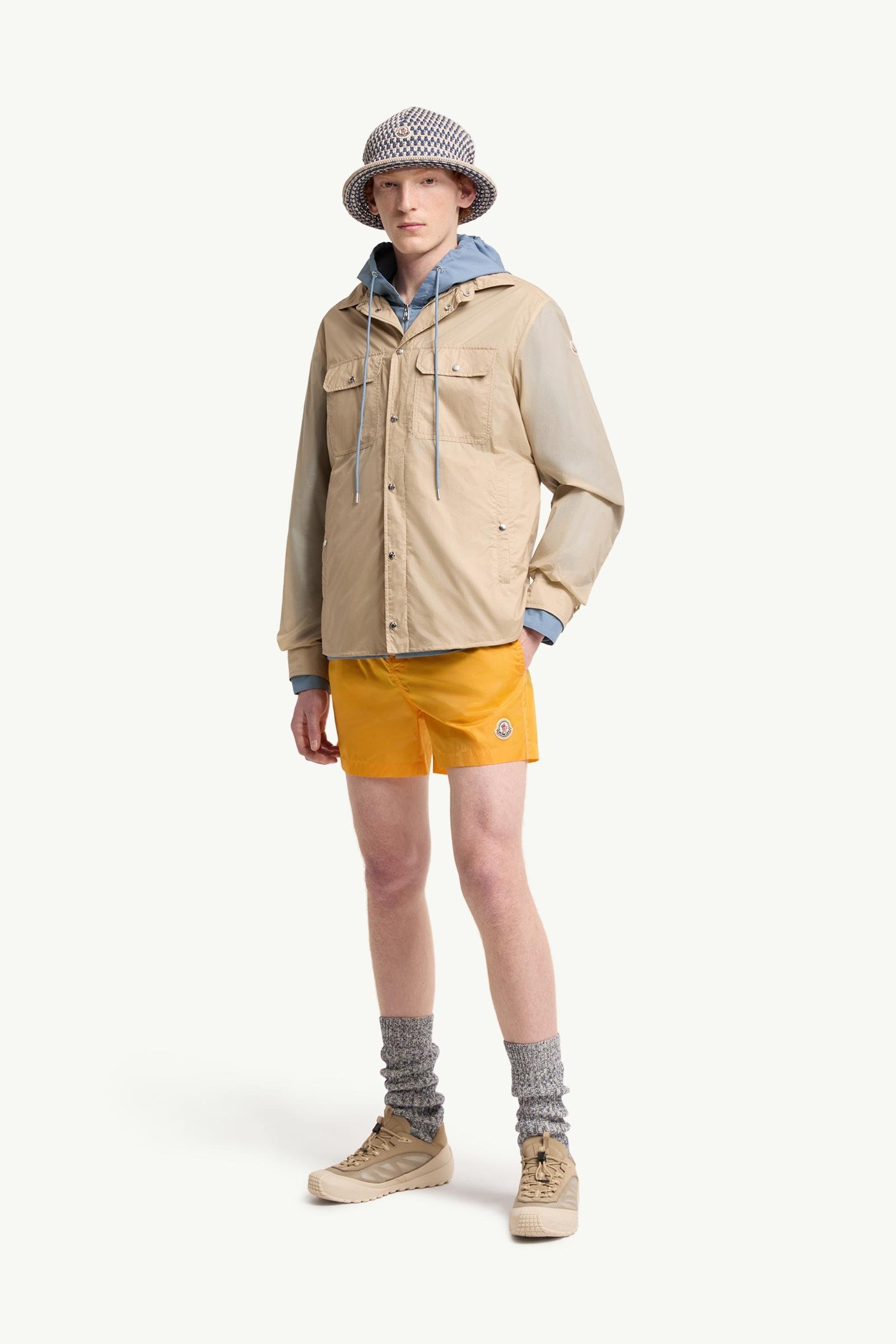 Logo Patch Long Sleeve Shirt Jacket