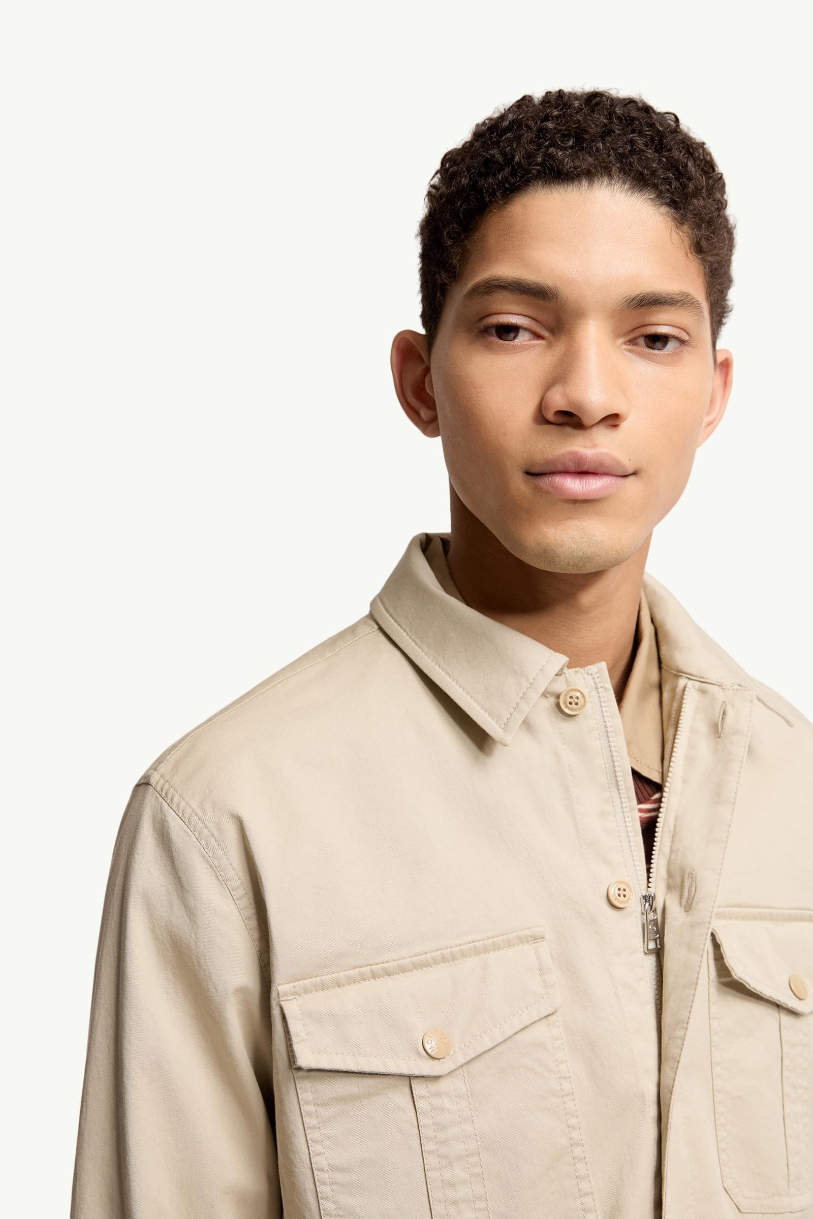 Cotton Blend Gabardine Long Sleeve Shirt - 图片 6