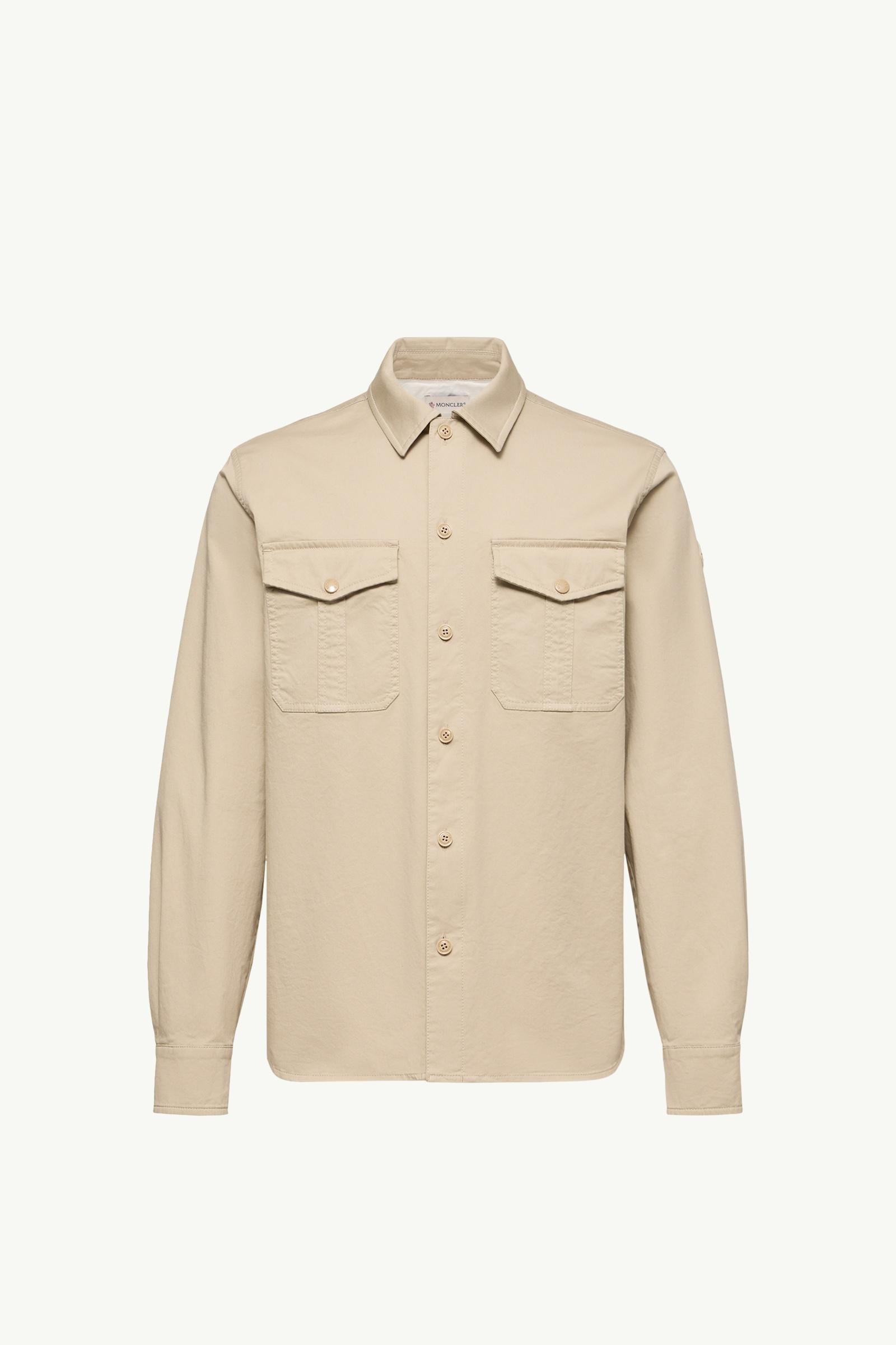 Cotton Blend Gabardine Long Sleeve Shirt - 图片 3
