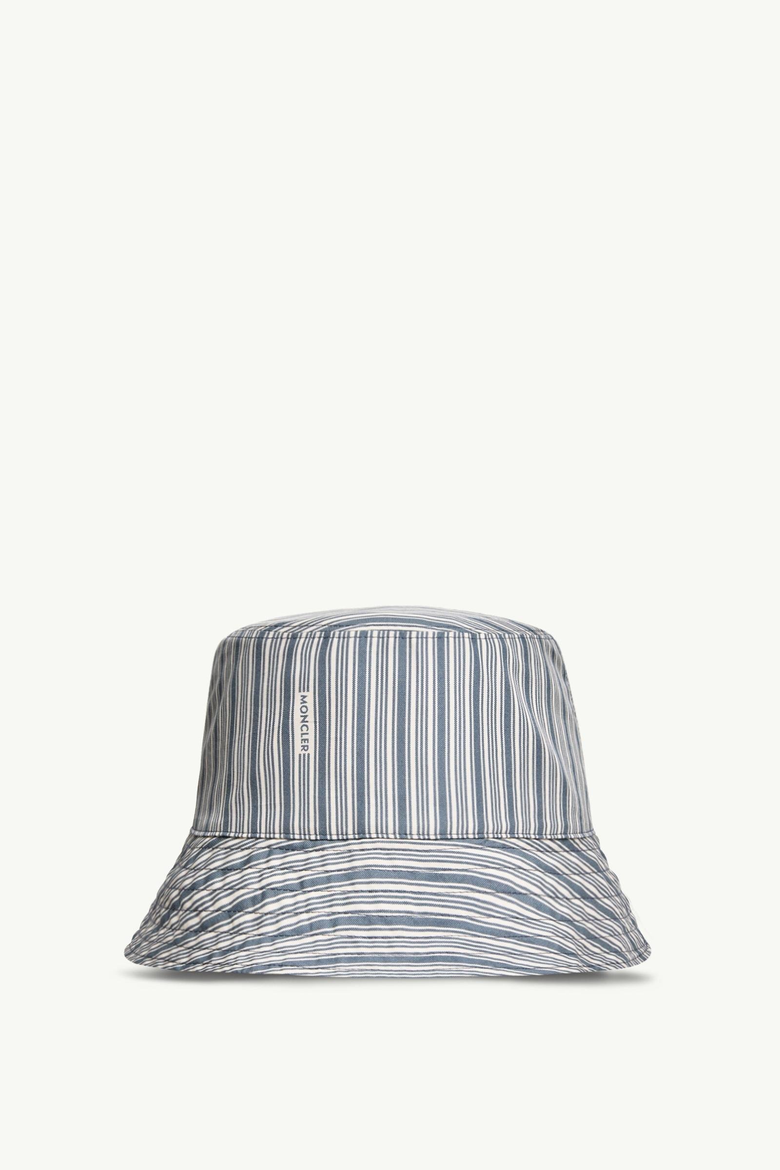 Reversible Striped Cotton Bucket hat - 图片 4
