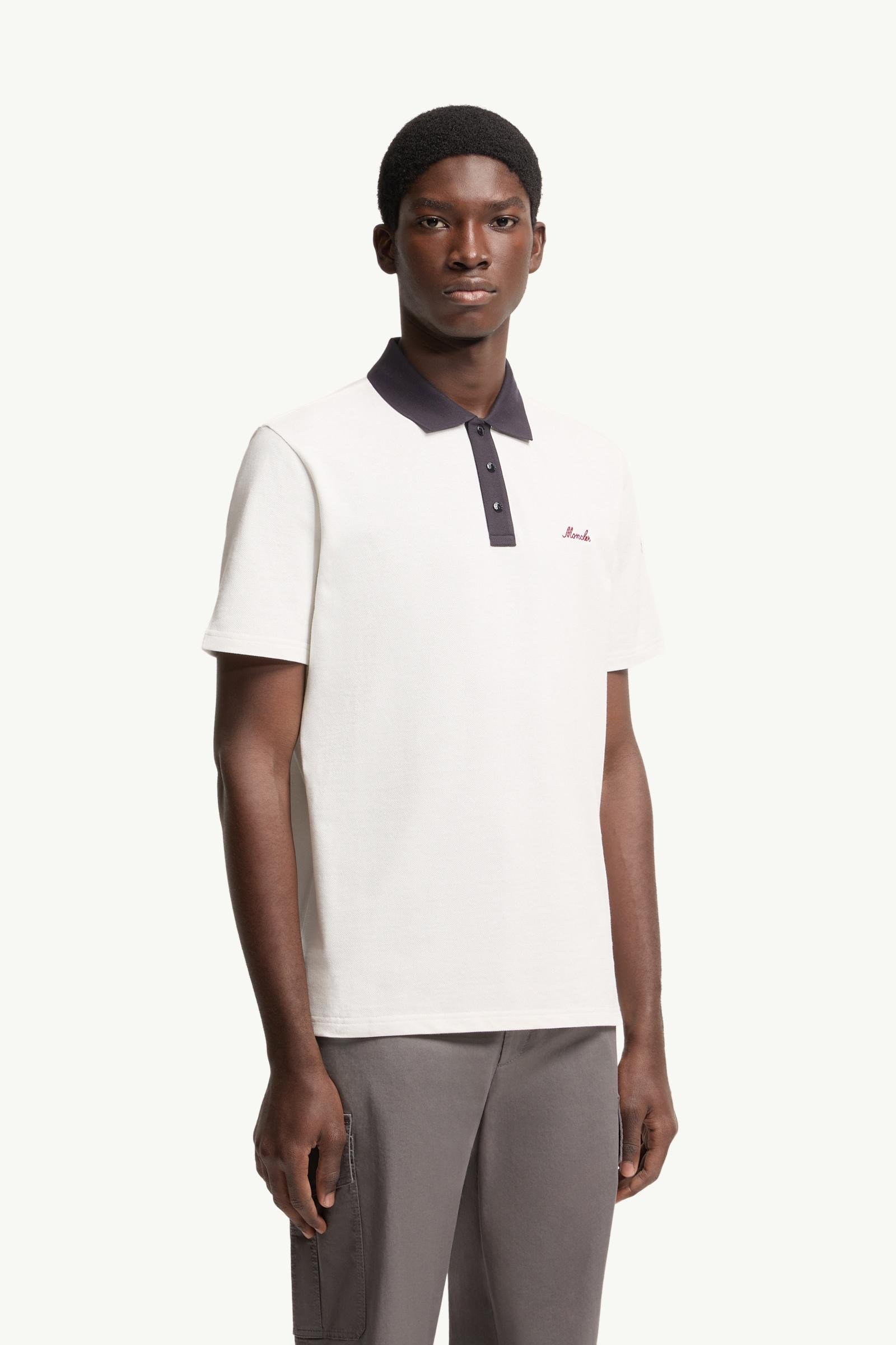 Embroidered Logo Cotton Piquet Polo Shirt - 图片 4