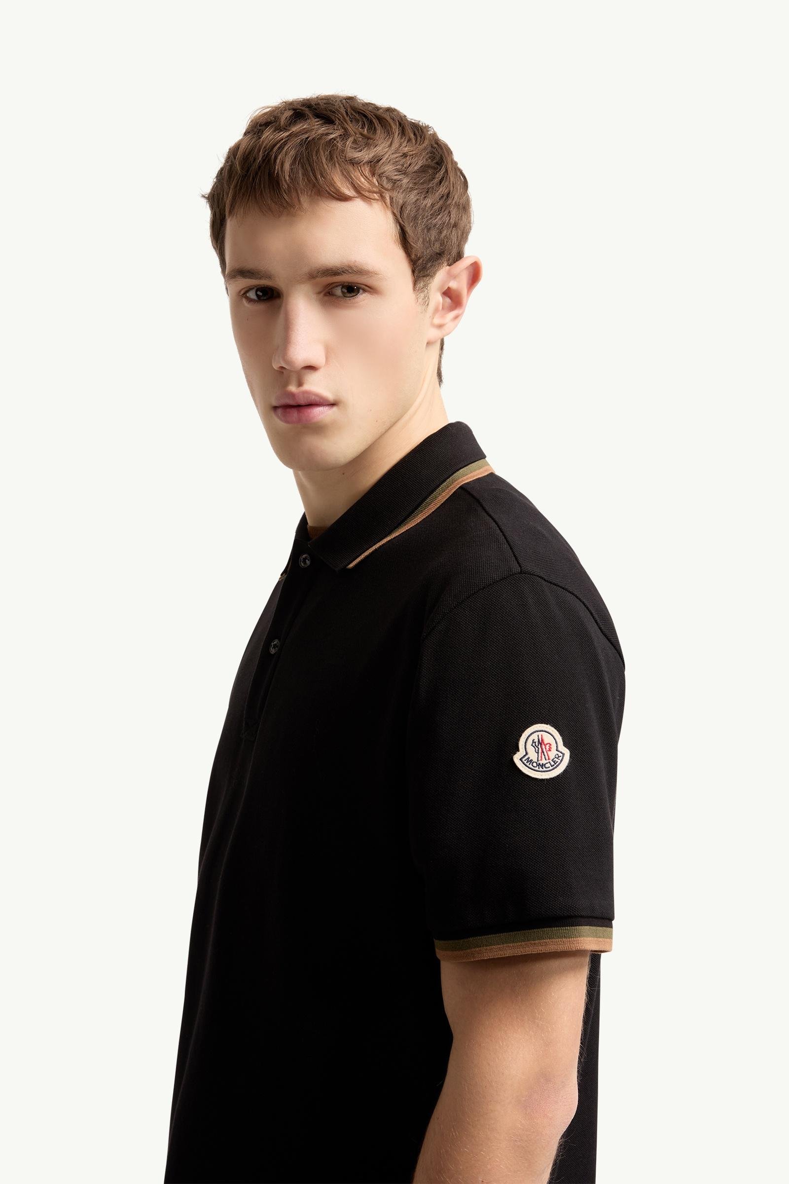Alternative view of Double Collar Cotton Piquet Polo Shirt