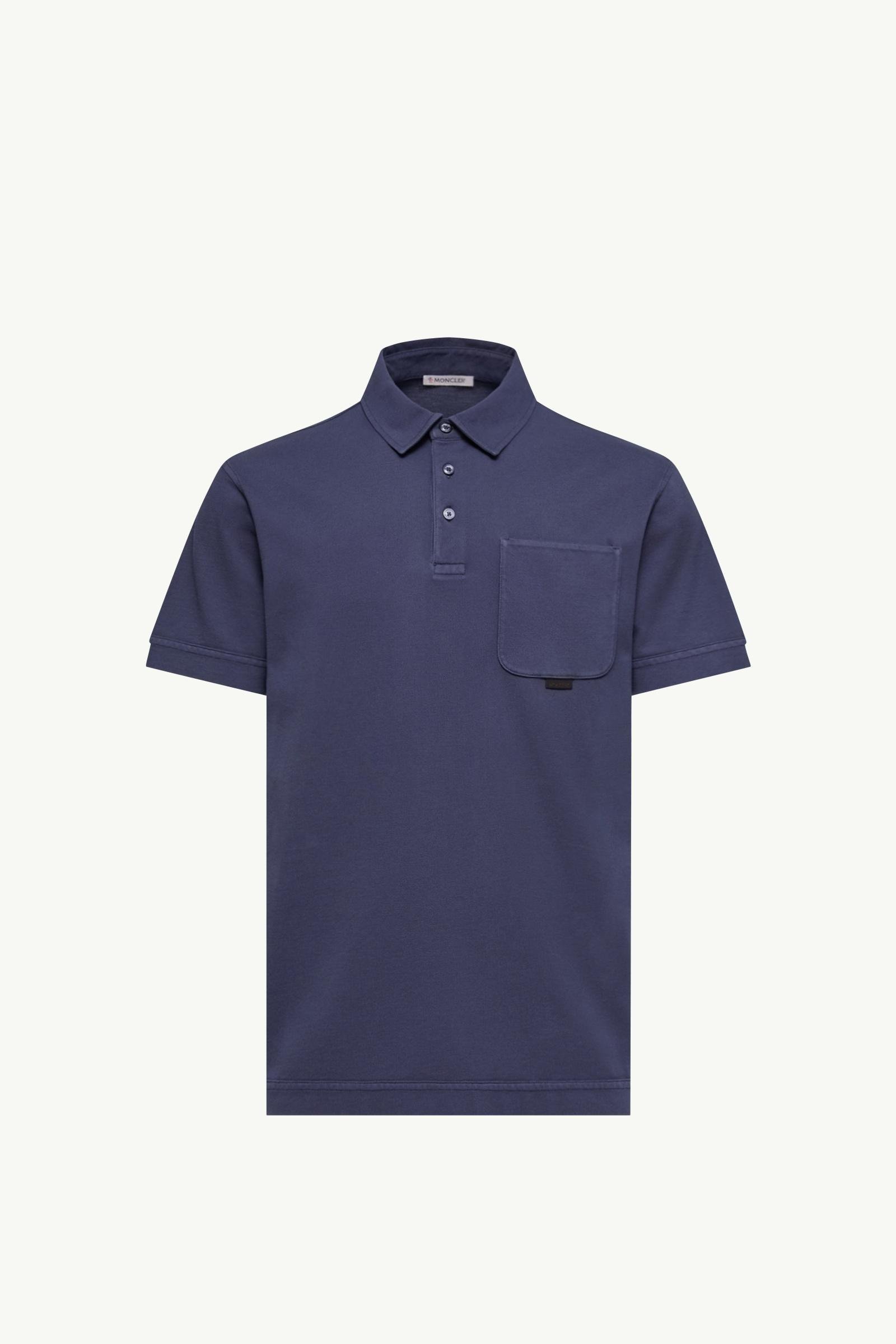 Leather Logo Cotton Piquet Polo Shirt - 图片 3