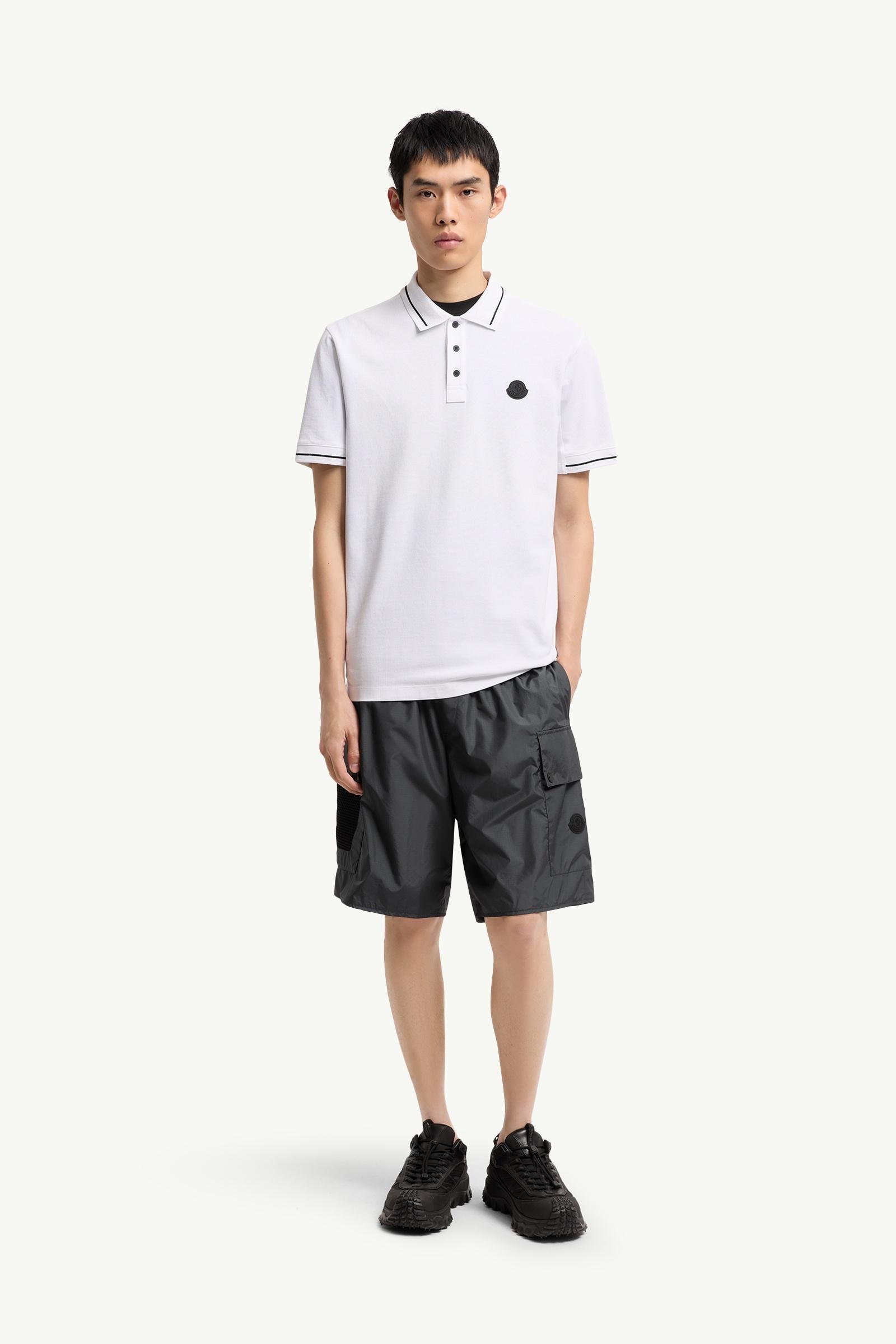 Logo Patch Cotton Polo Shirt