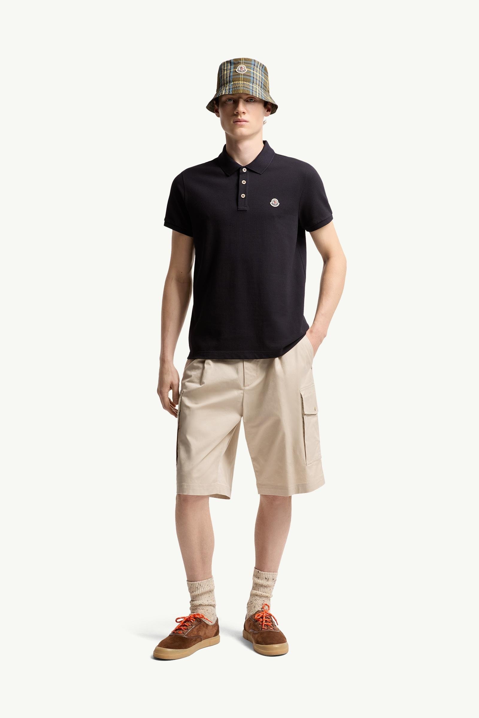 Logo Patch Cotton Polo Shirt