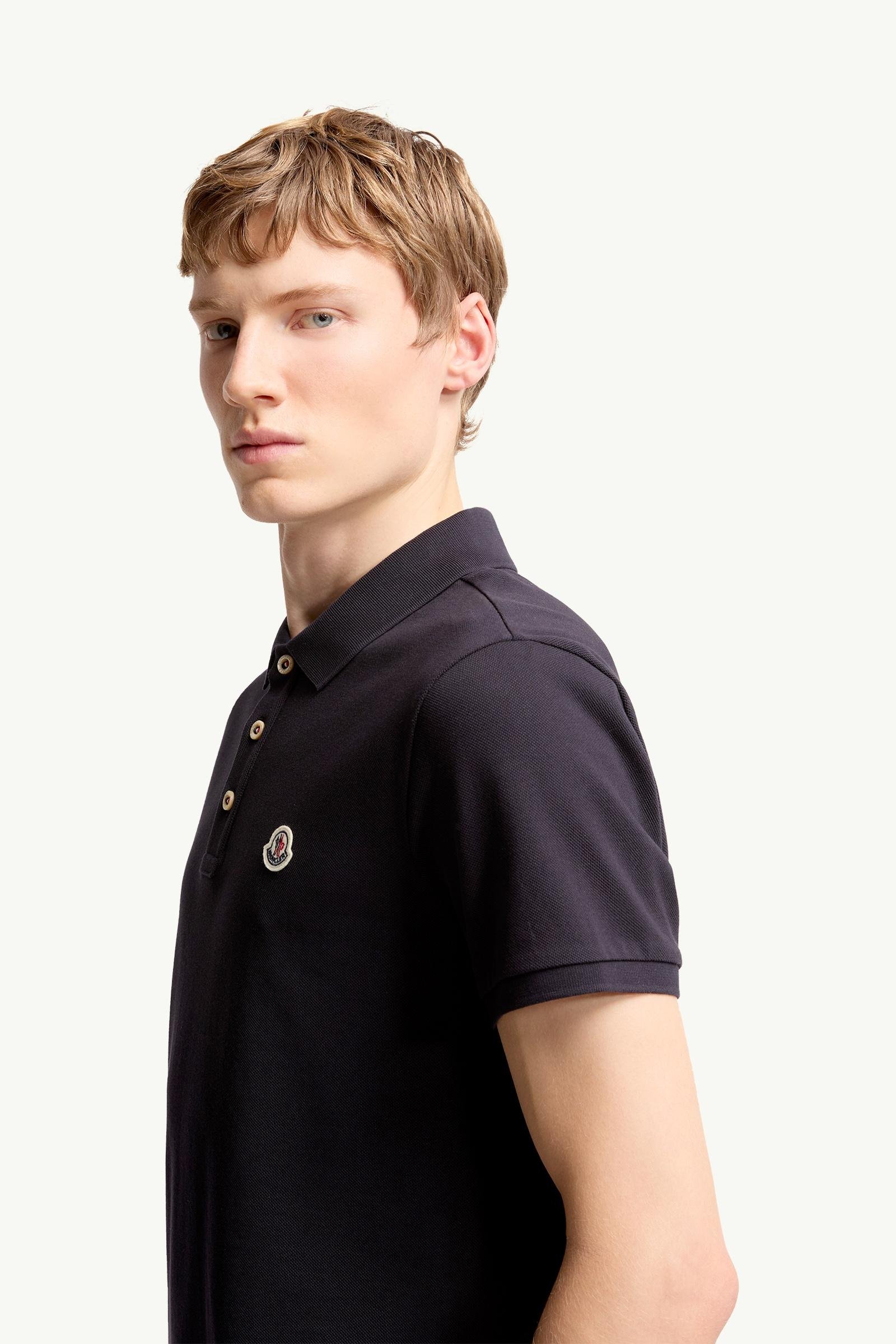 Alternative view of Logo Patch Cotton Polo Shirt