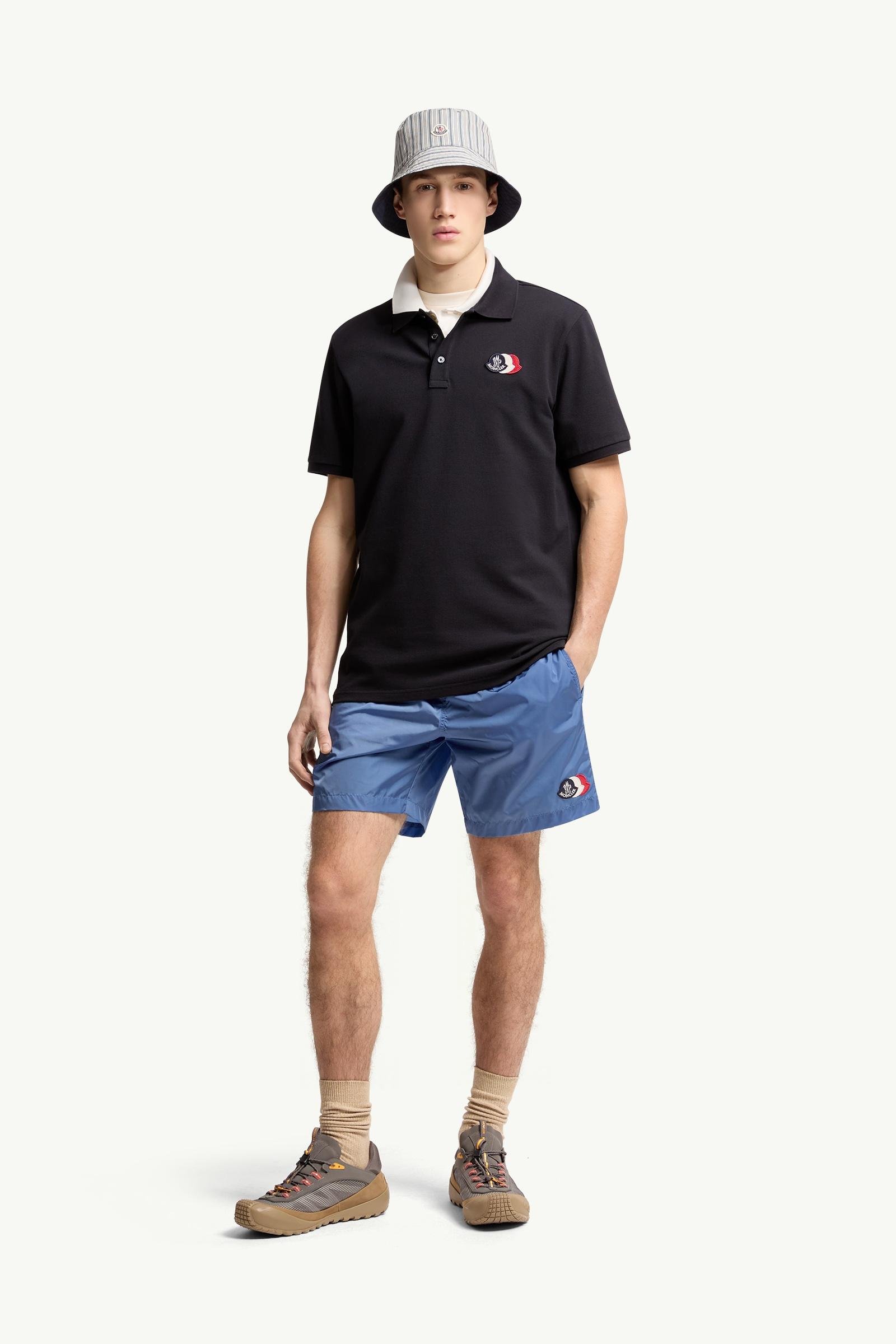 Logo Patch Cotton Piquet Polo Shirt