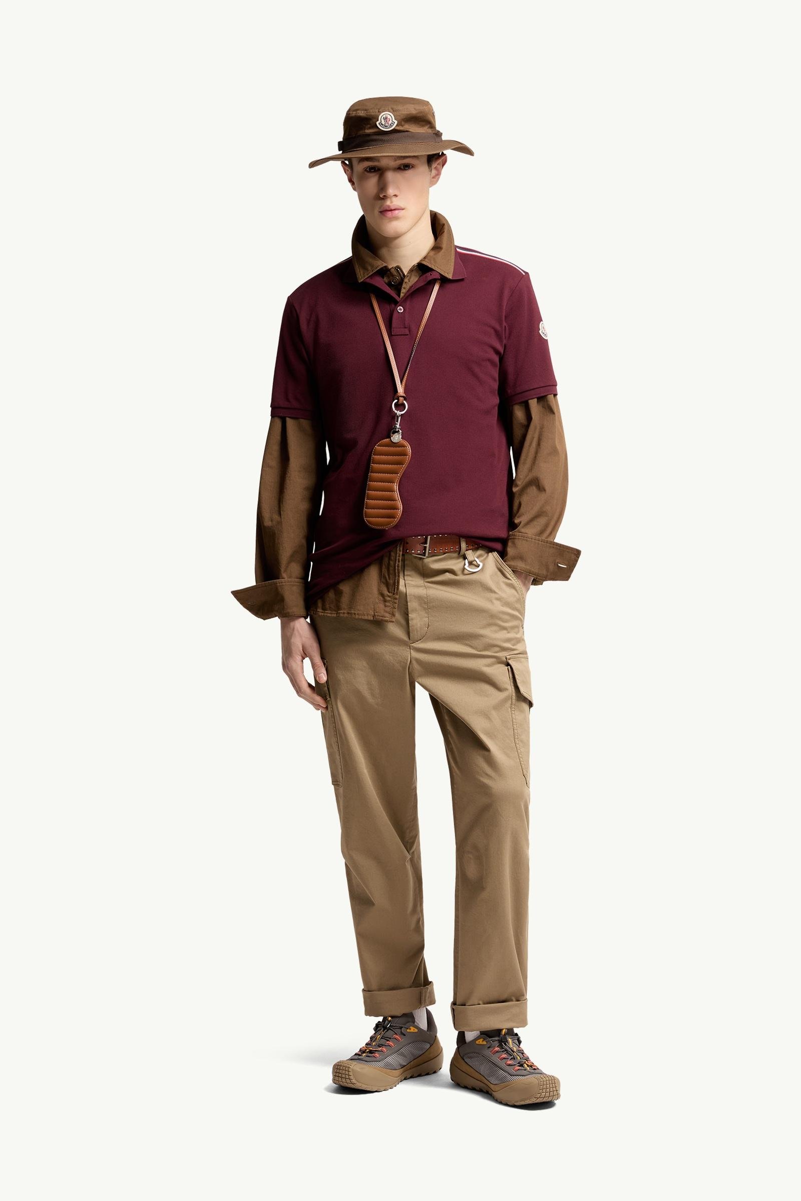 Tricolor-Trimmed Cotton Piquet Polo Shirt