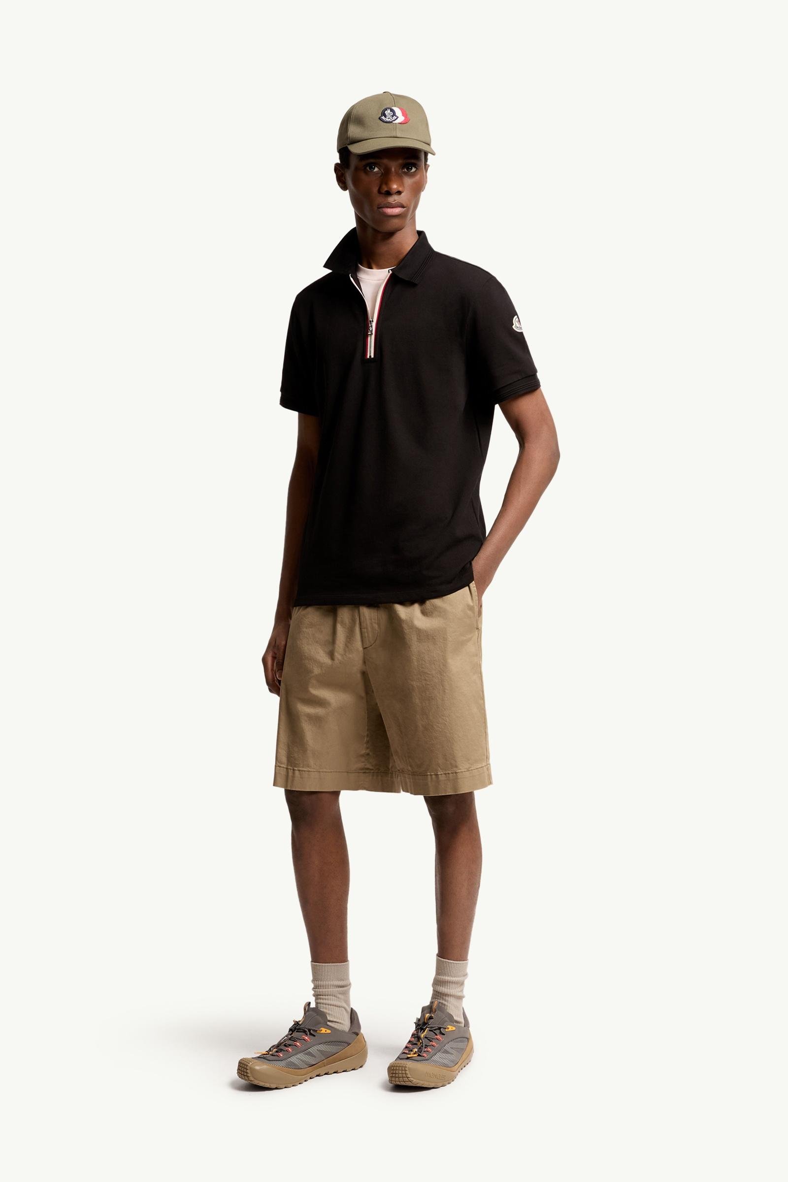 Tricolour-Trimmed Cotton Polo Shirt
