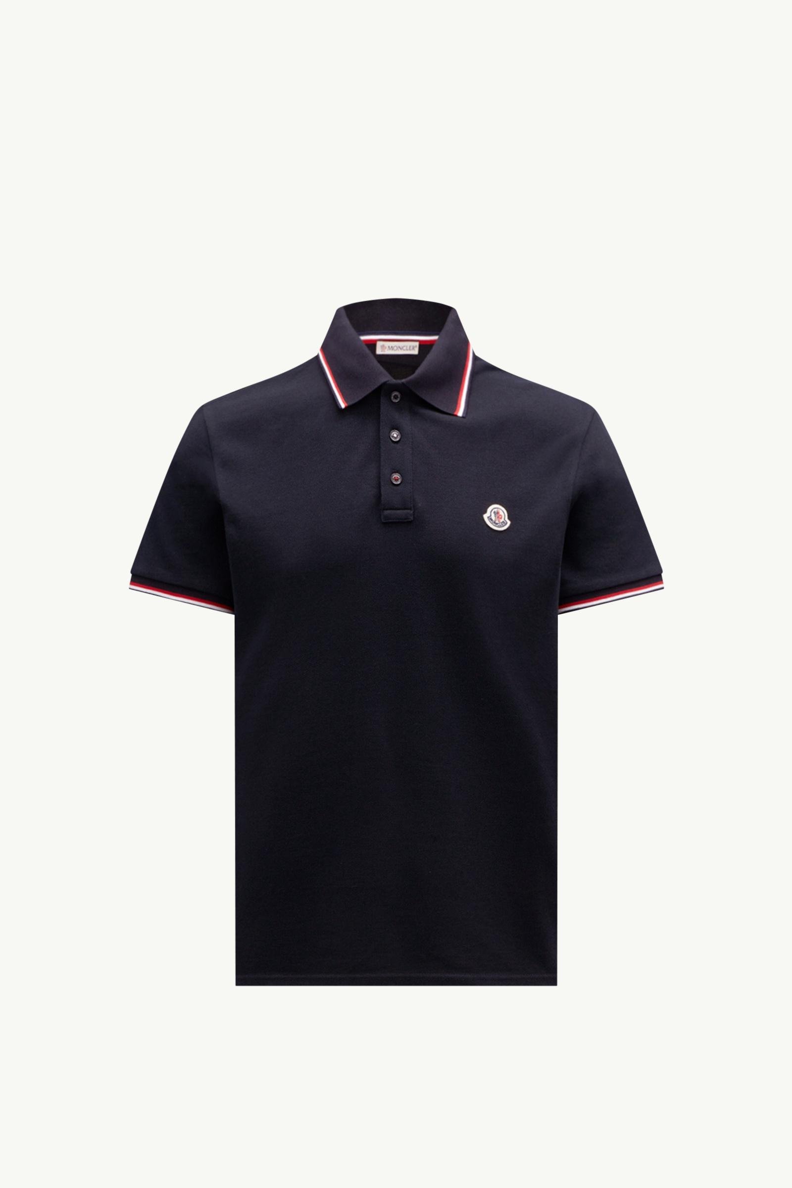 Tricolour-Trimmed Cotton Piquet Polo Shirt - 图片 3
