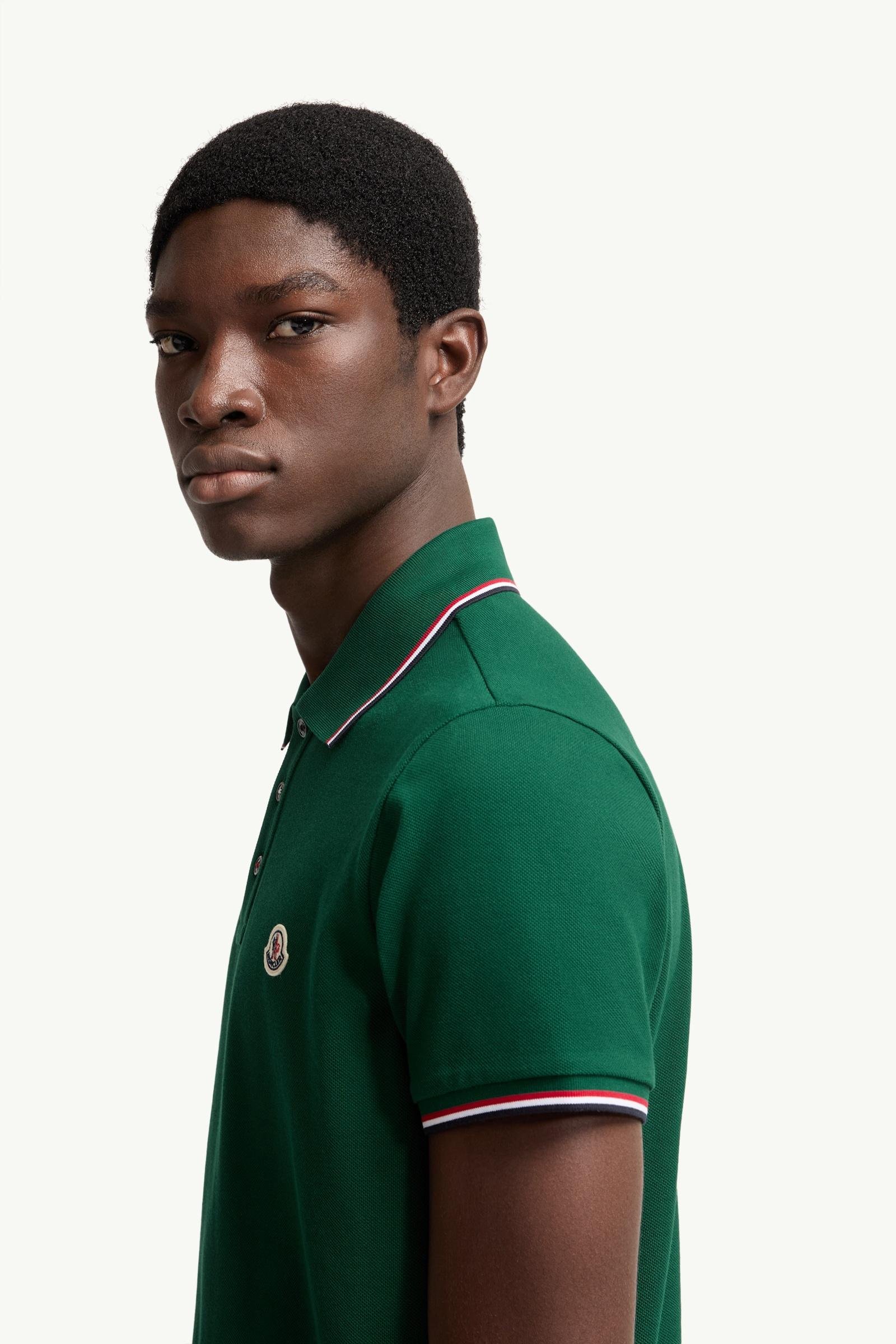 Tricolour-Trimmed Cotton Piquet Polo Shirt - 图片 2
