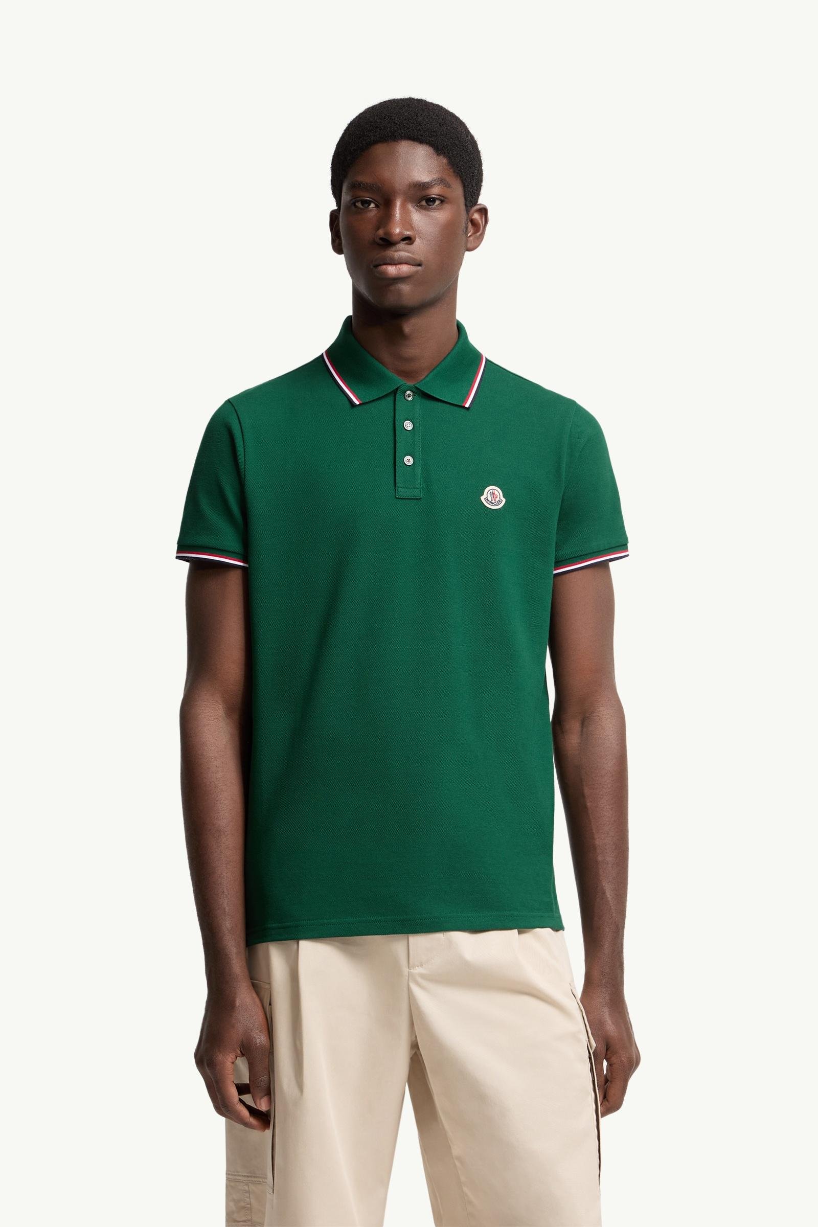 Tricolour-Trimmed Cotton Piquet Polo Shirt - 图片 4
