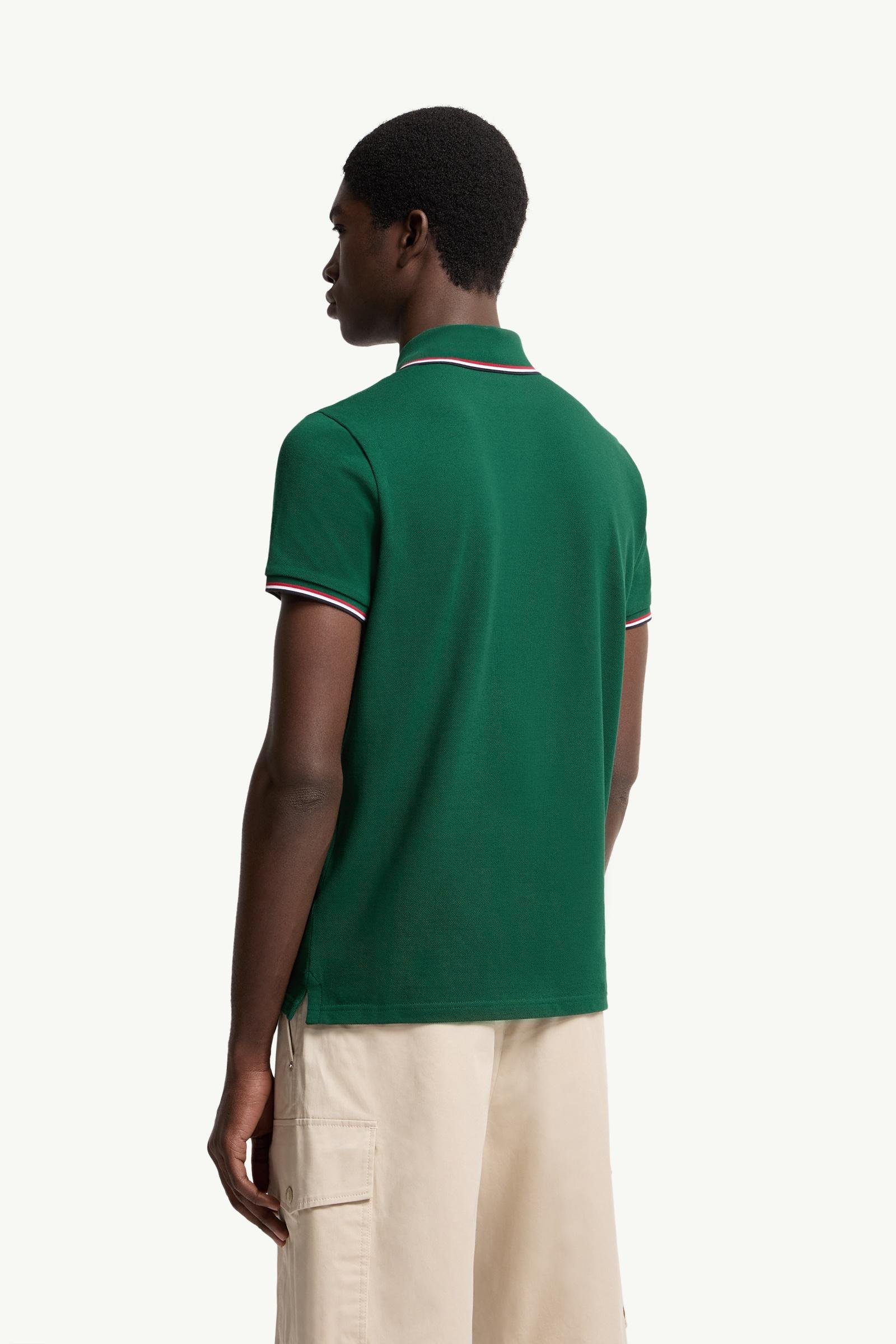 Tricolour-Trimmed Cotton Piquet Polo Shirt - 图片 5