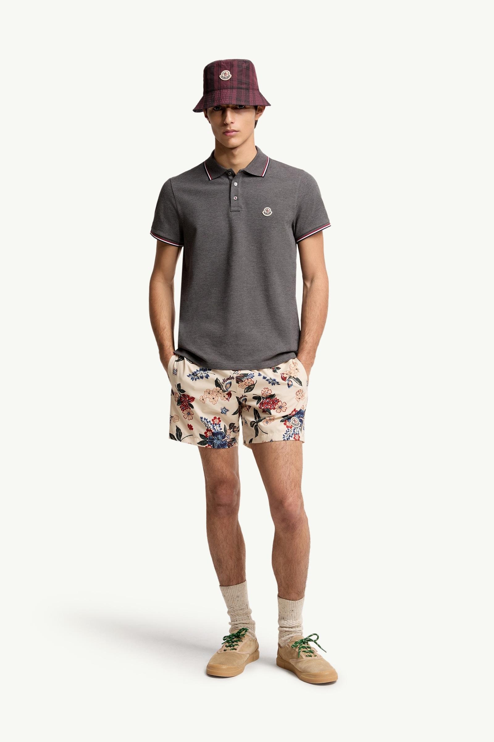 Tricolour-Trimmed Cotton Piquet Polo Shirt