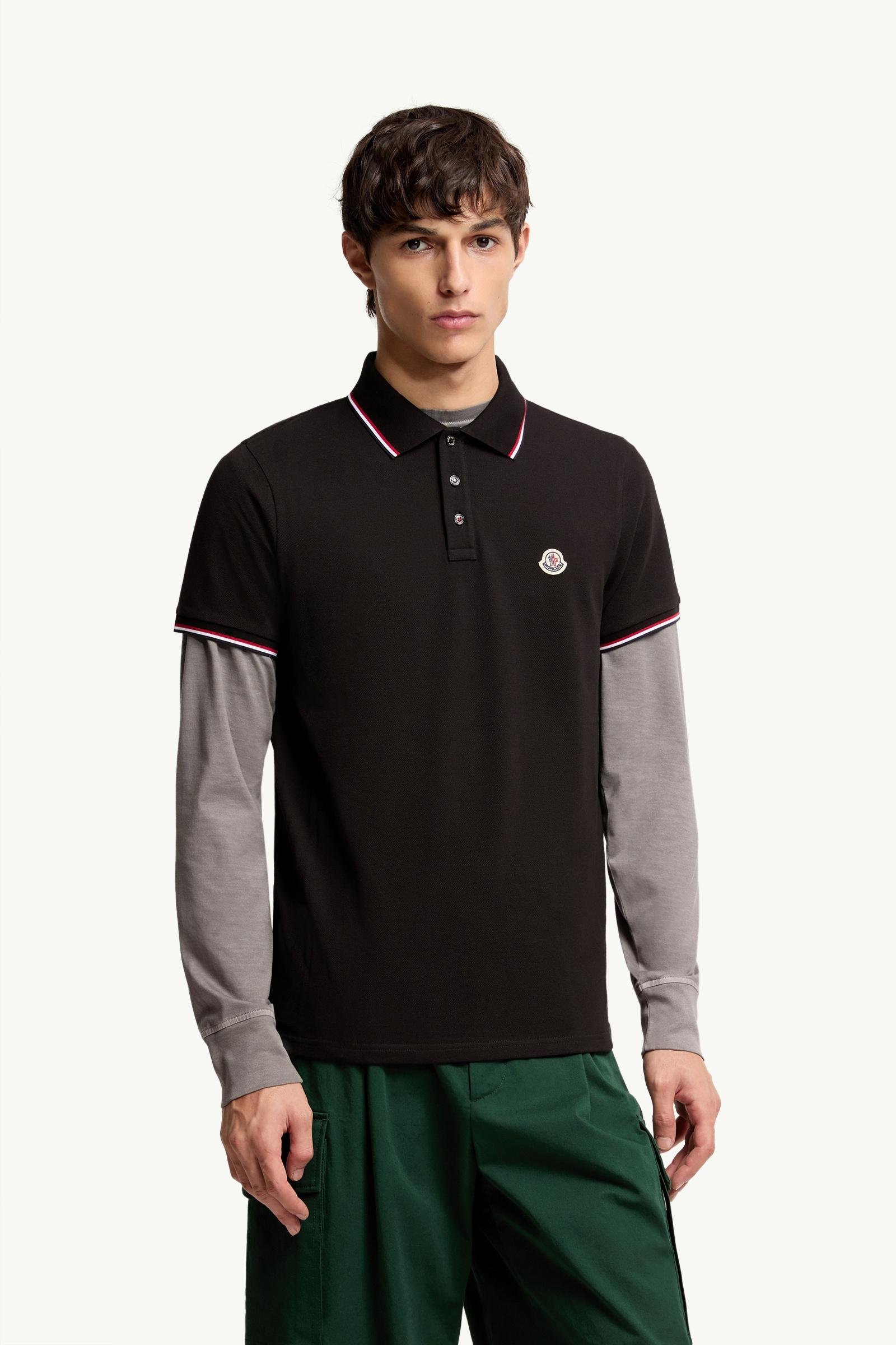 Tricolour-Trimmed Cotton Piquet Polo Shirt - 图片 4