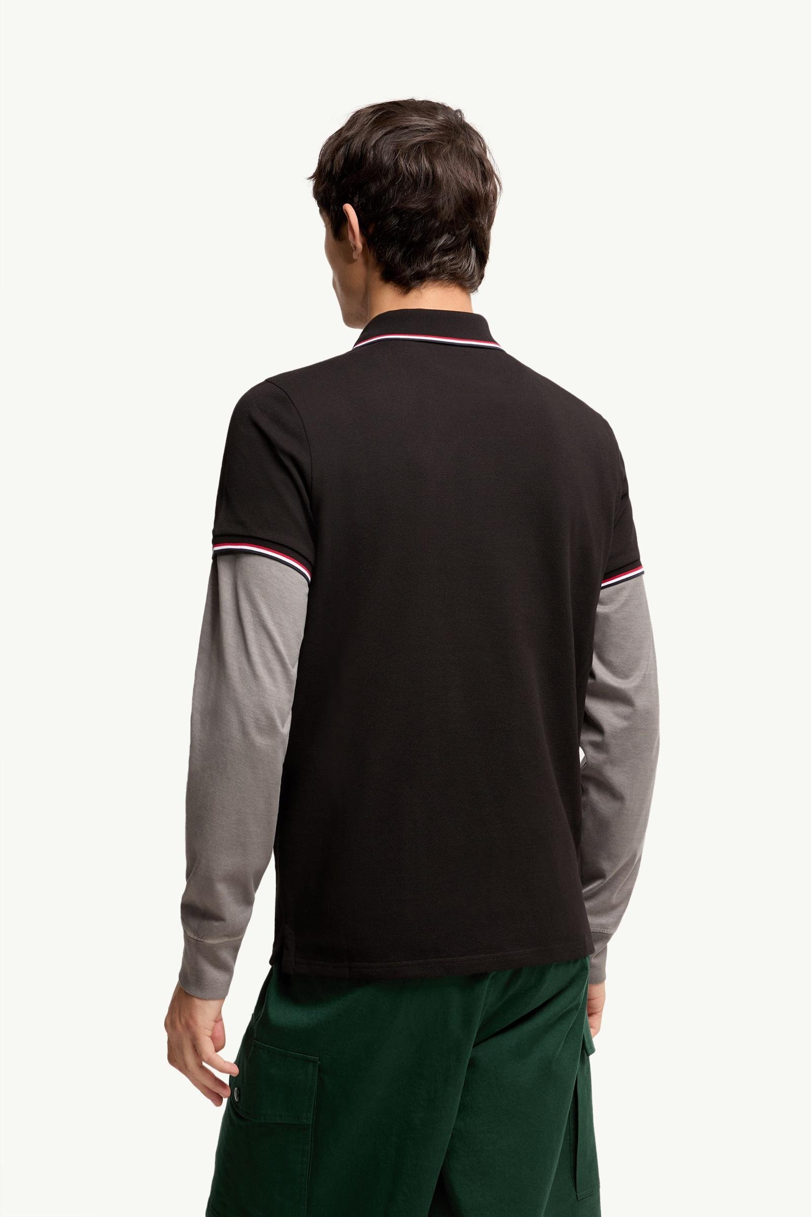 Tricolour-Trimmed Cotton Piquet Polo Shirt - 图片 5
