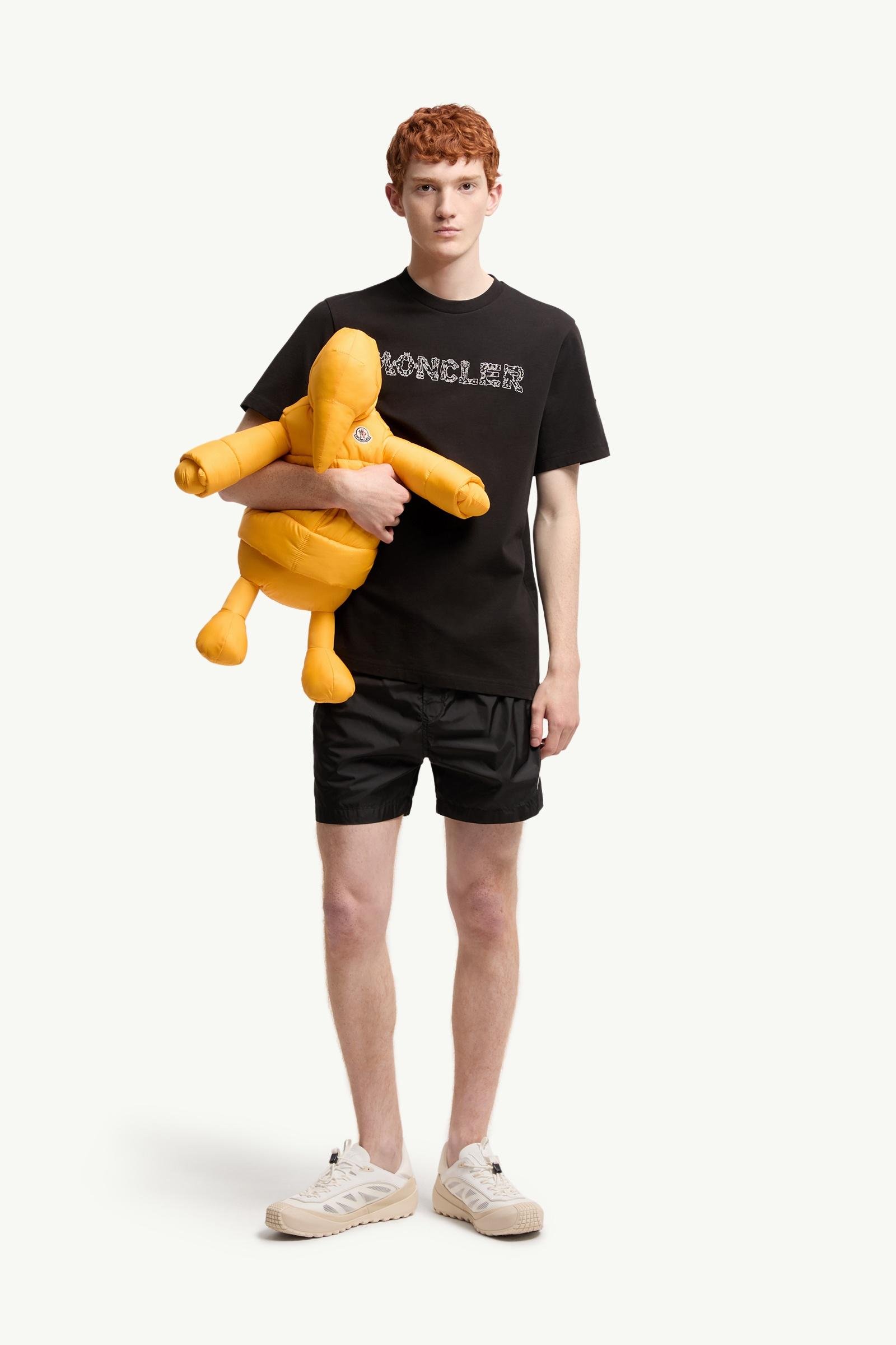 Space Embroidered Logo Cotton T-Shirt