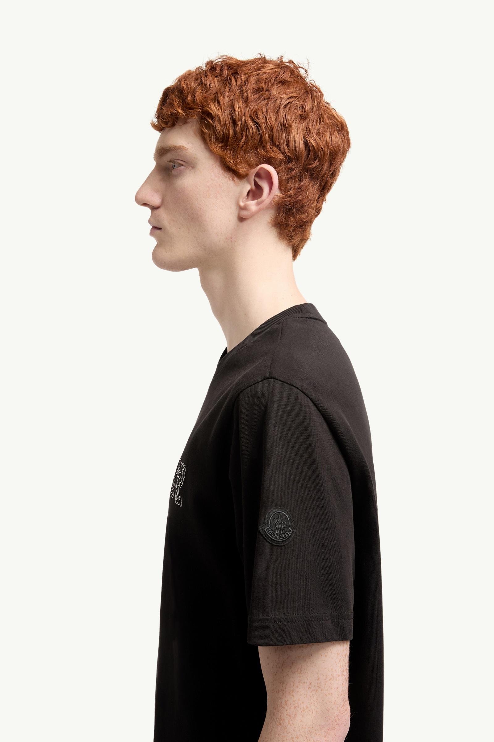 Alternative view of Space Embroidered Logo Cotton T-Shirt