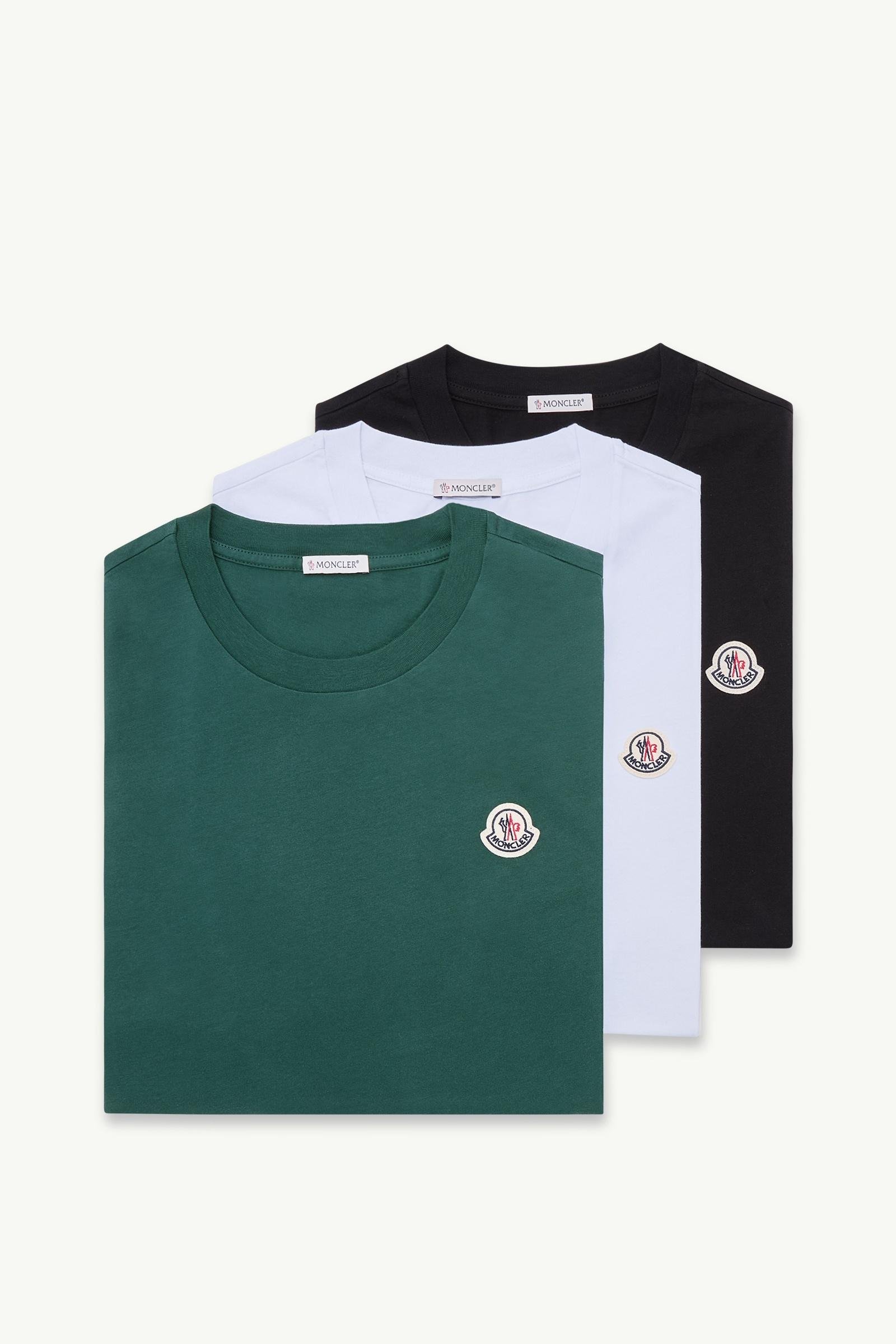 Logo Patch Cotton T-Shirt (Pack of Three) - 图片 3