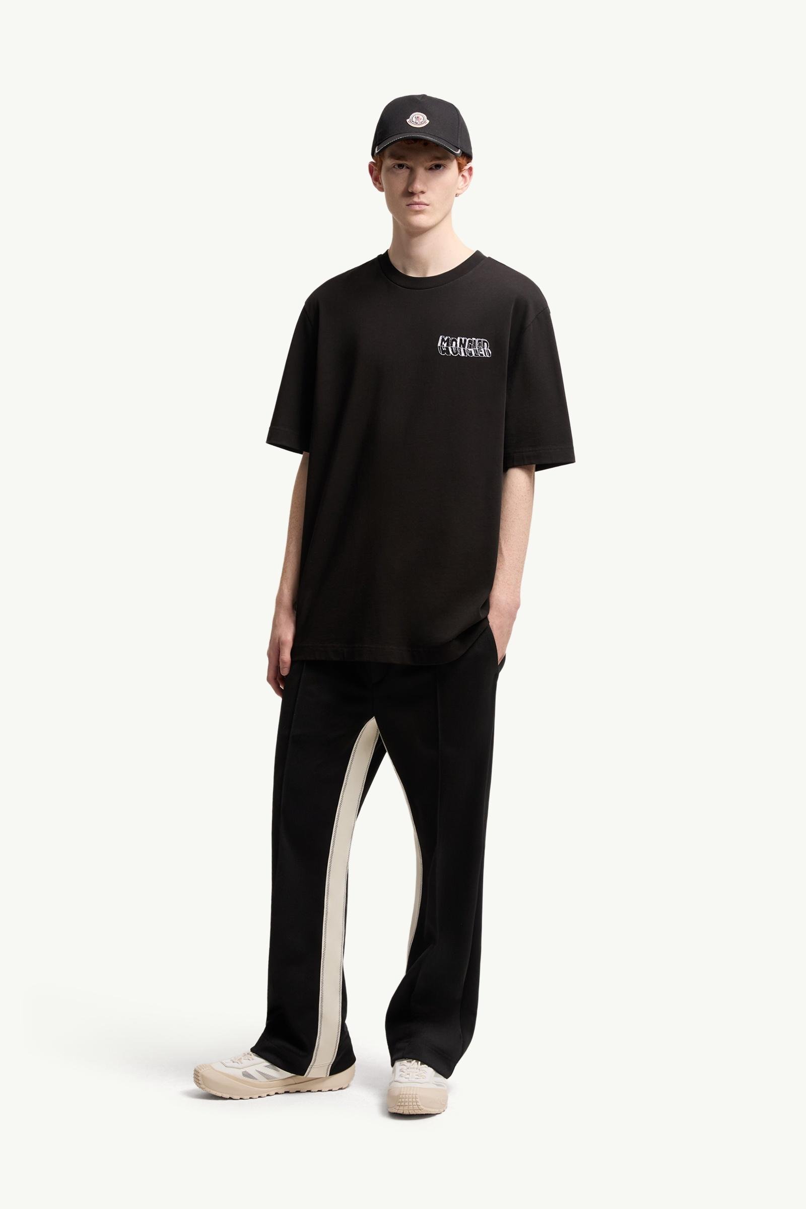 Sketch Embroidered Logo Cotton T-Shirt