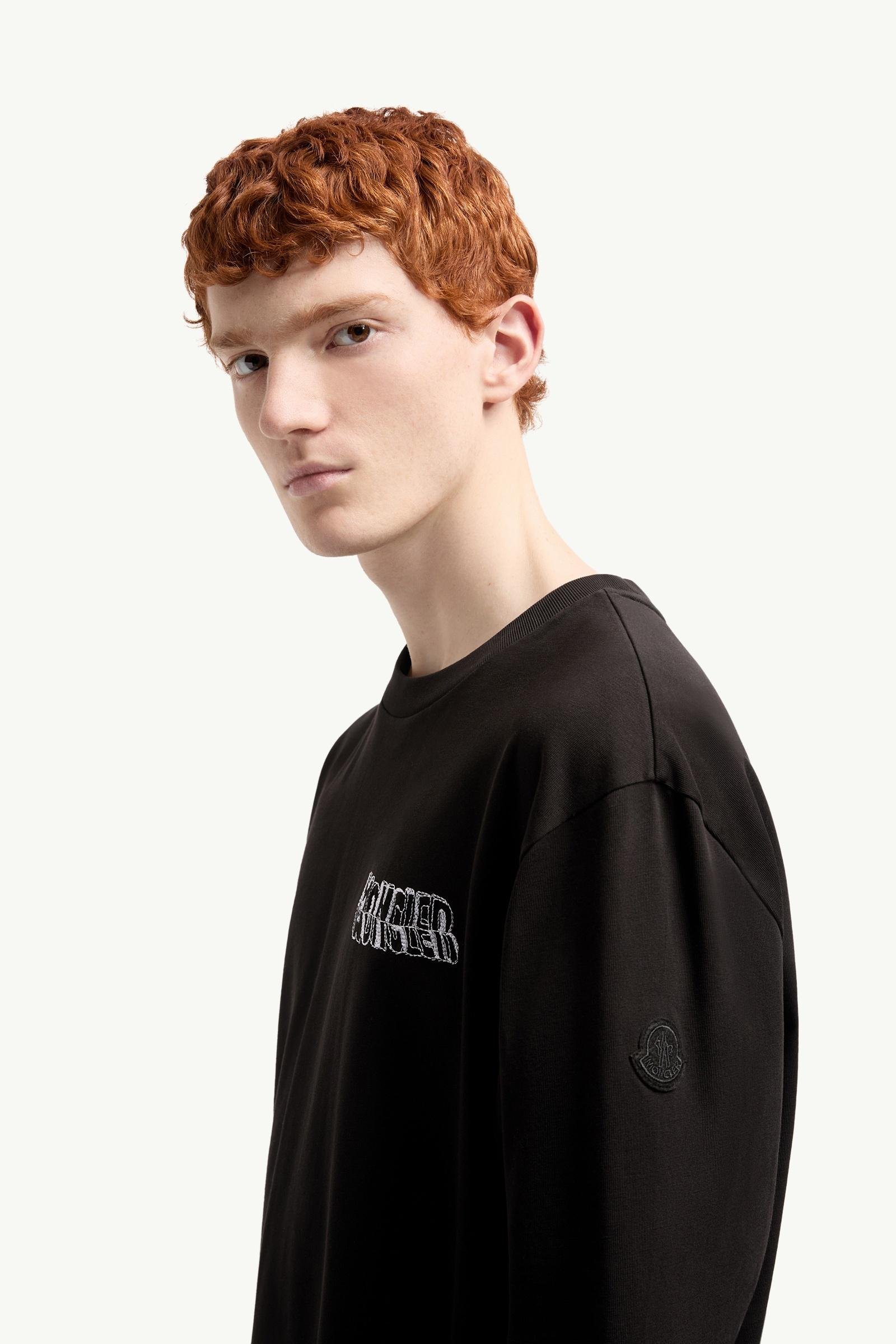 Alternative view of Sketch Embroidered Logo Cotton T-Shirt
