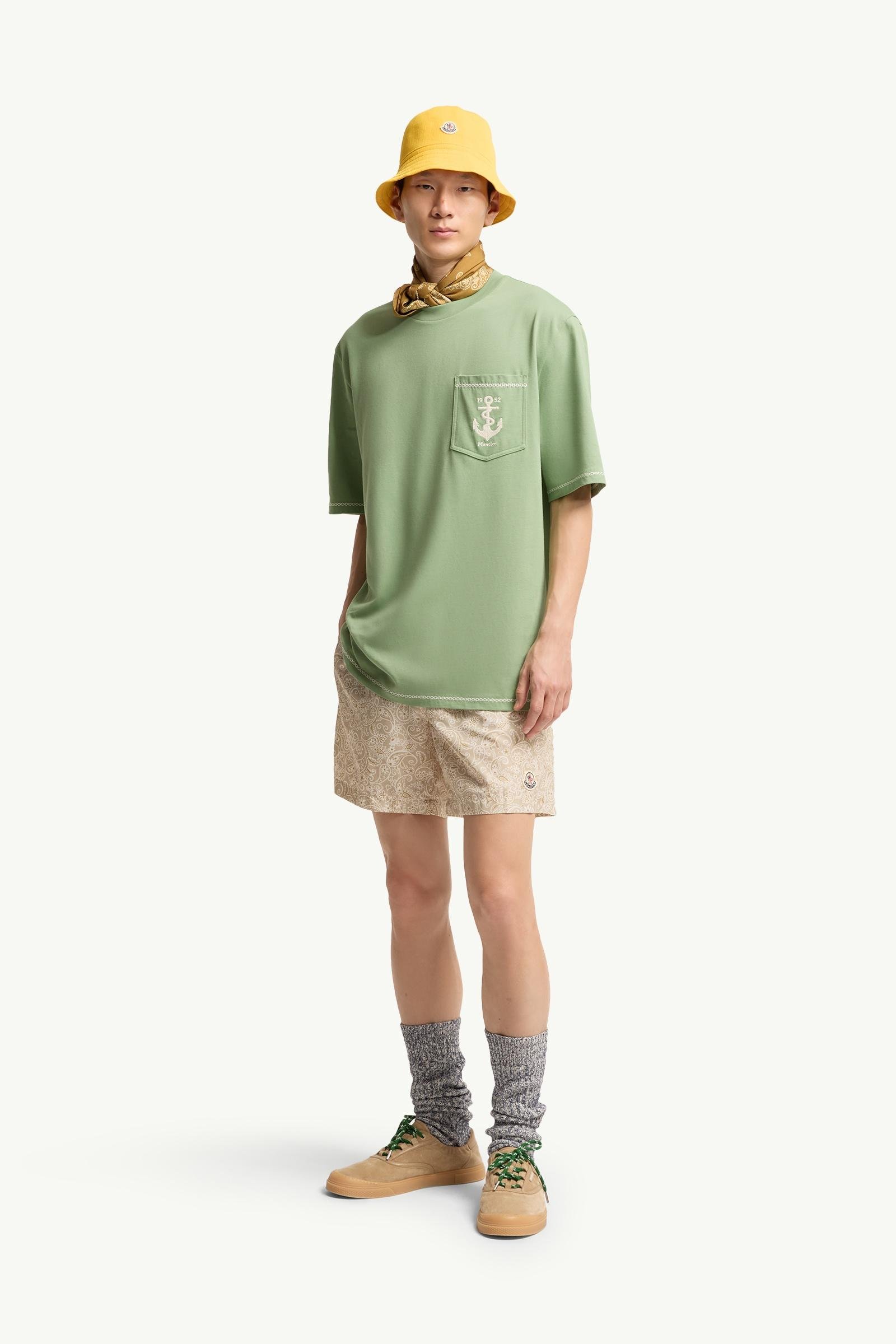 Embroidered Anchor Cotton T-Shirt