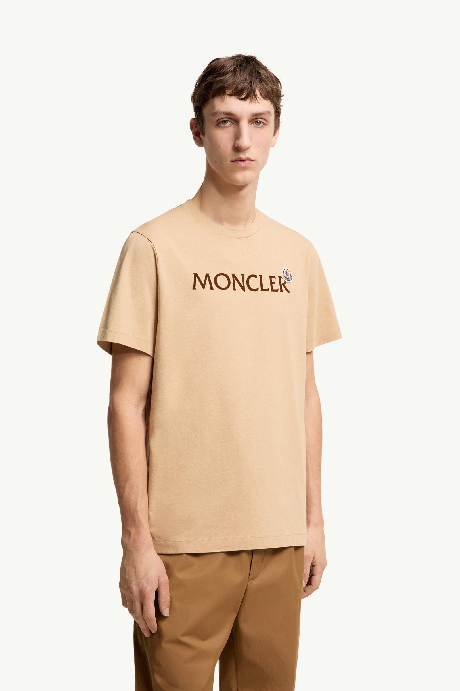 Flocked Logo Cotton T-Shirt - 图片 4