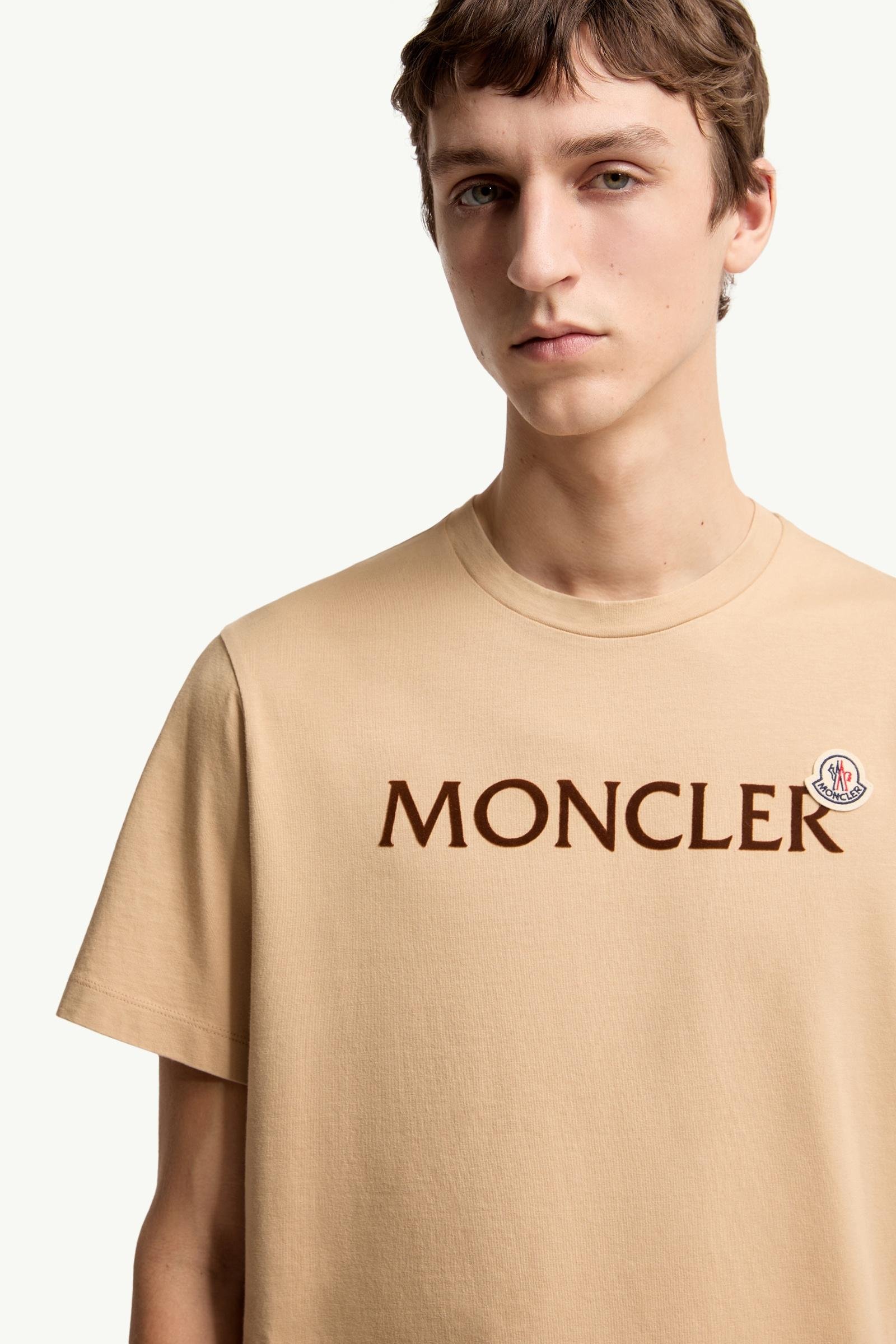 Flocked Logo Cotton T-Shirt - 图片 6