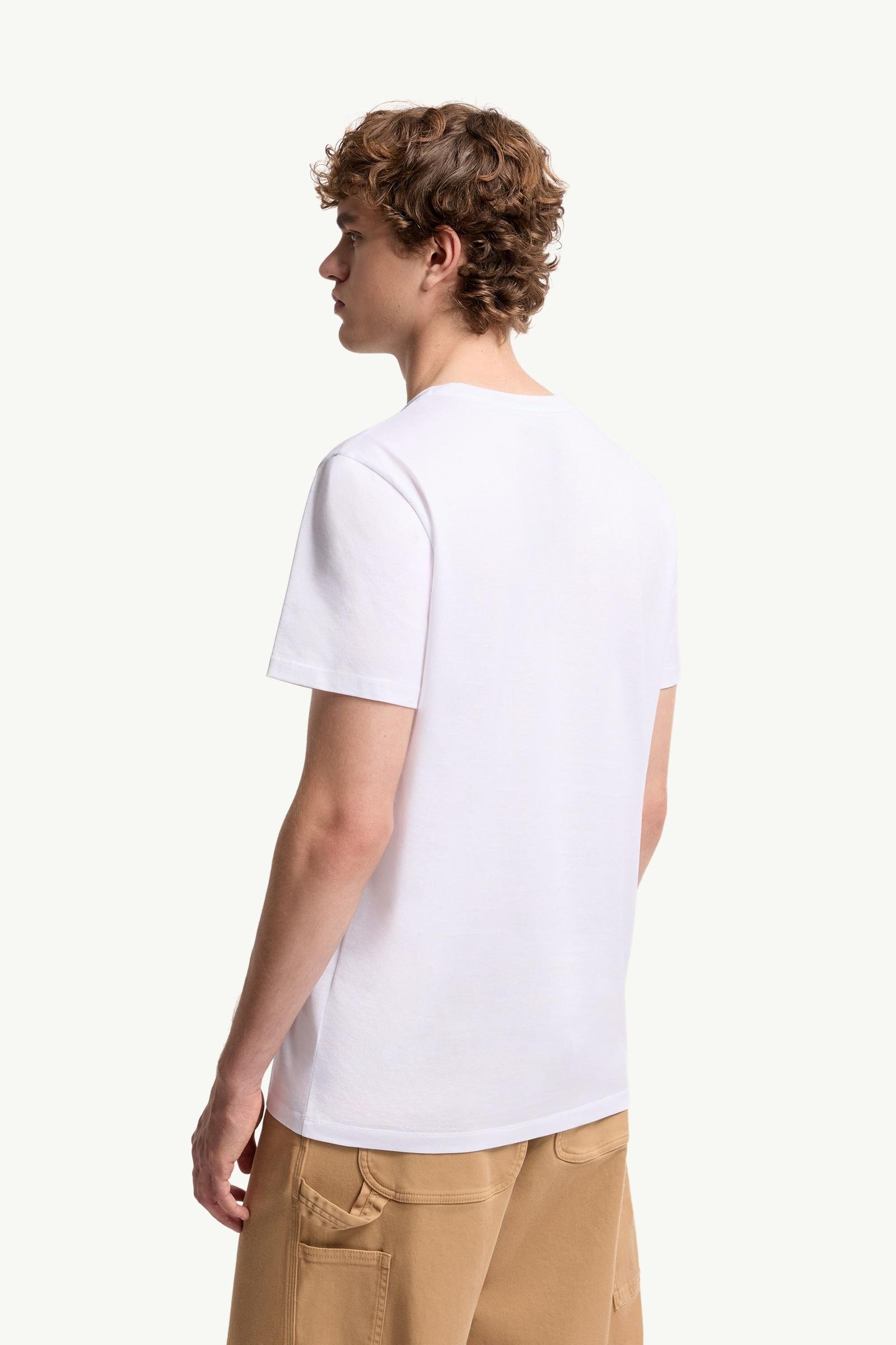 Double Logo Patch Cotton T-Shirt - 图片 5