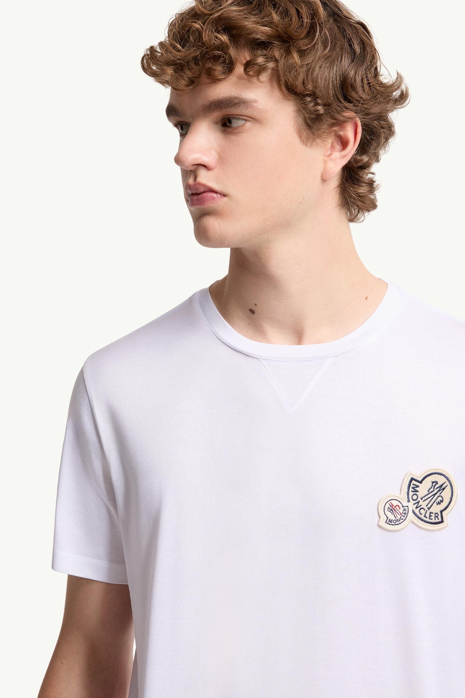 Double Logo Patch Cotton T-Shirt - 图片 6