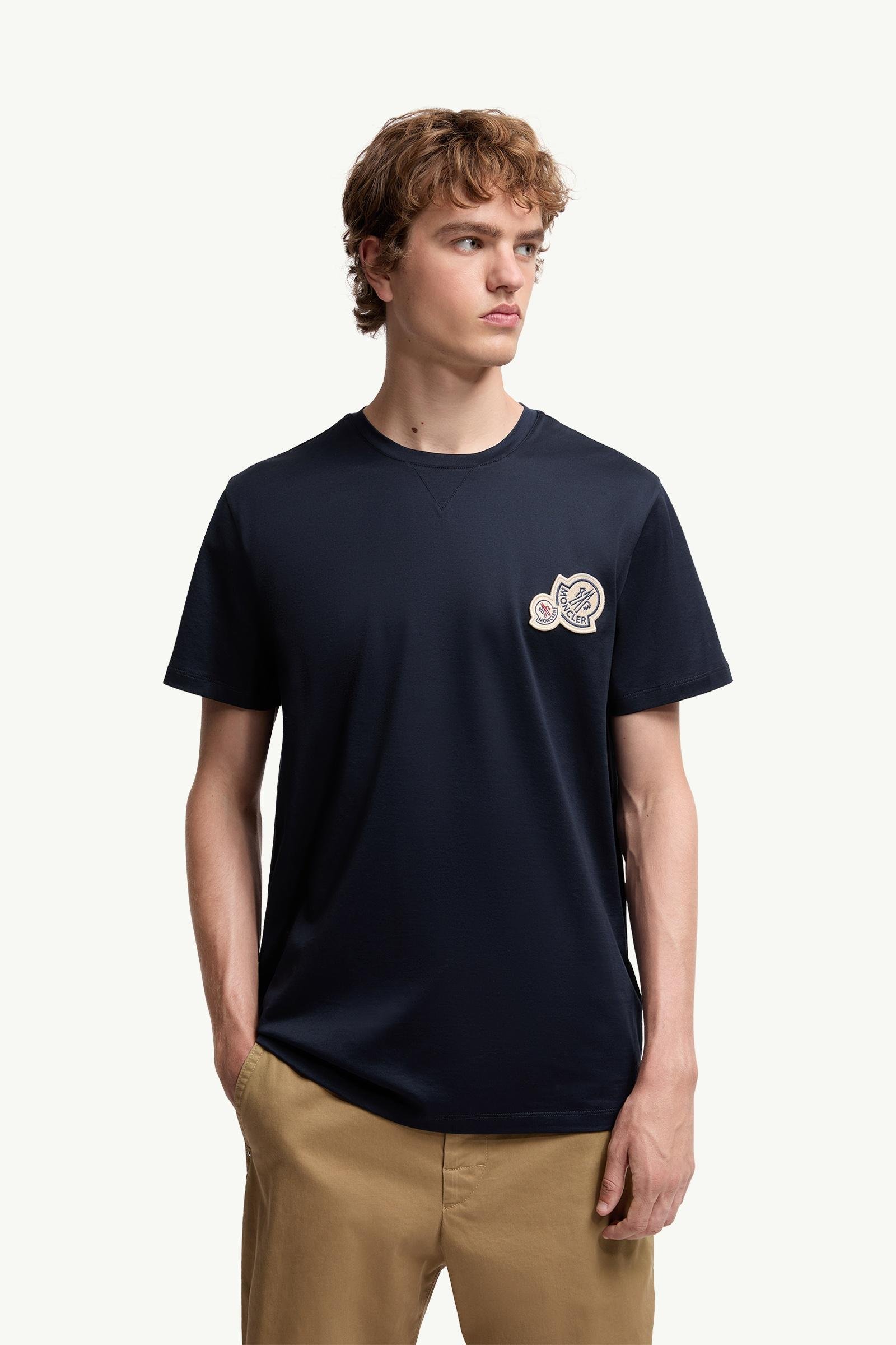 Double Logo Patch Cotton T-Shirt - 图片 4