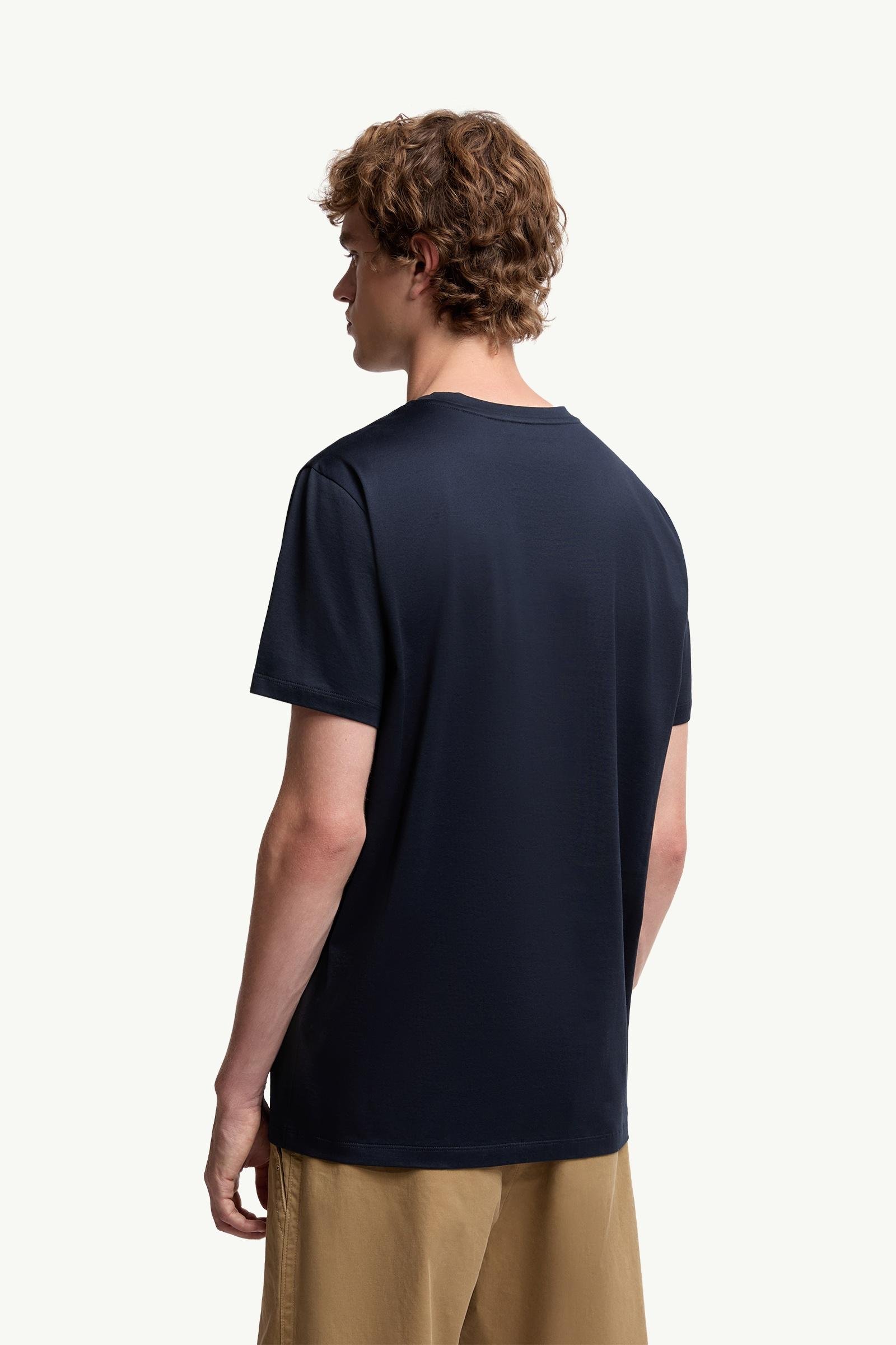 Double Logo Patch Cotton T-Shirt - 图片 5