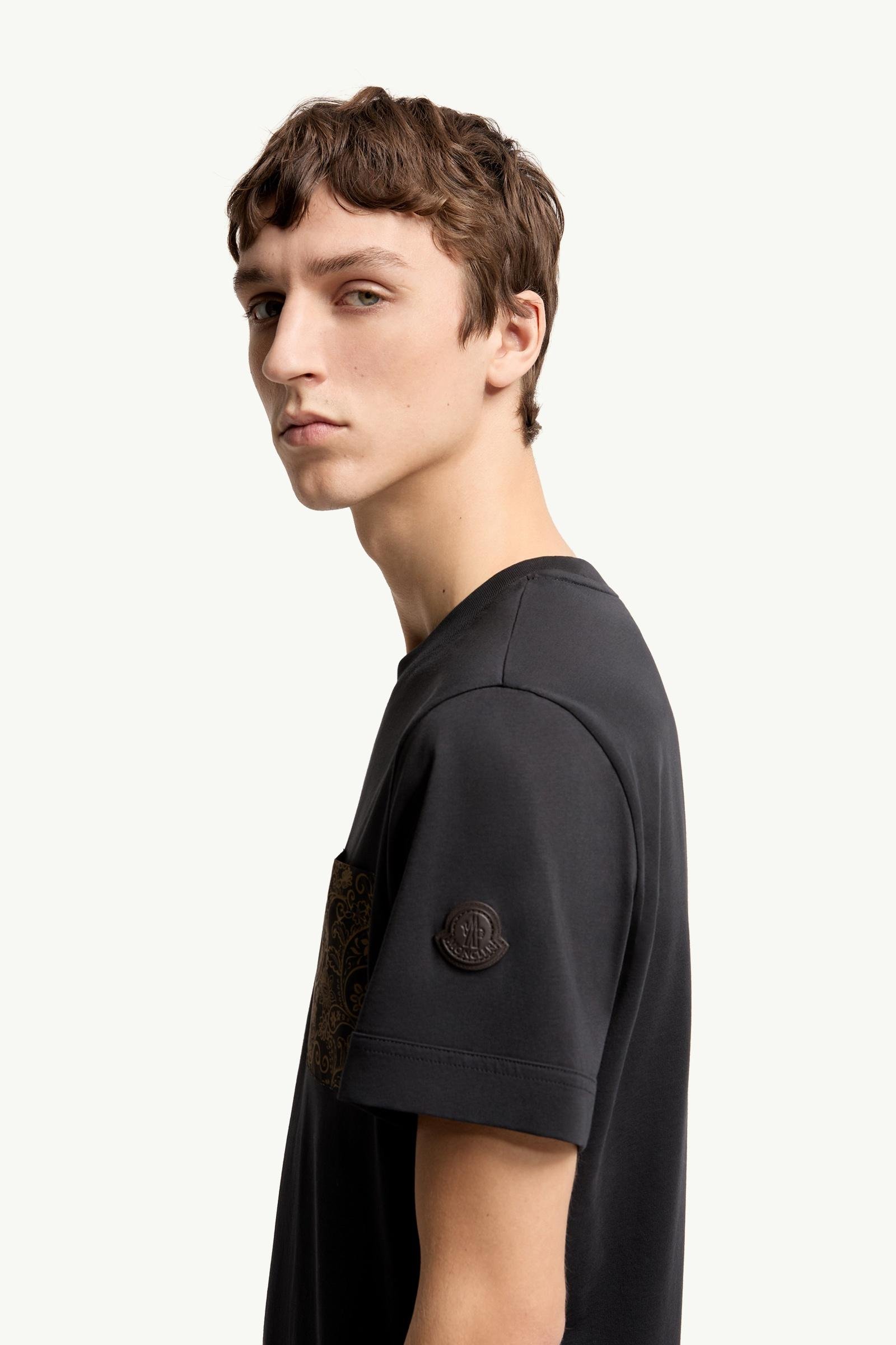Paisley Print Cotton T-Shirt - 图片 2