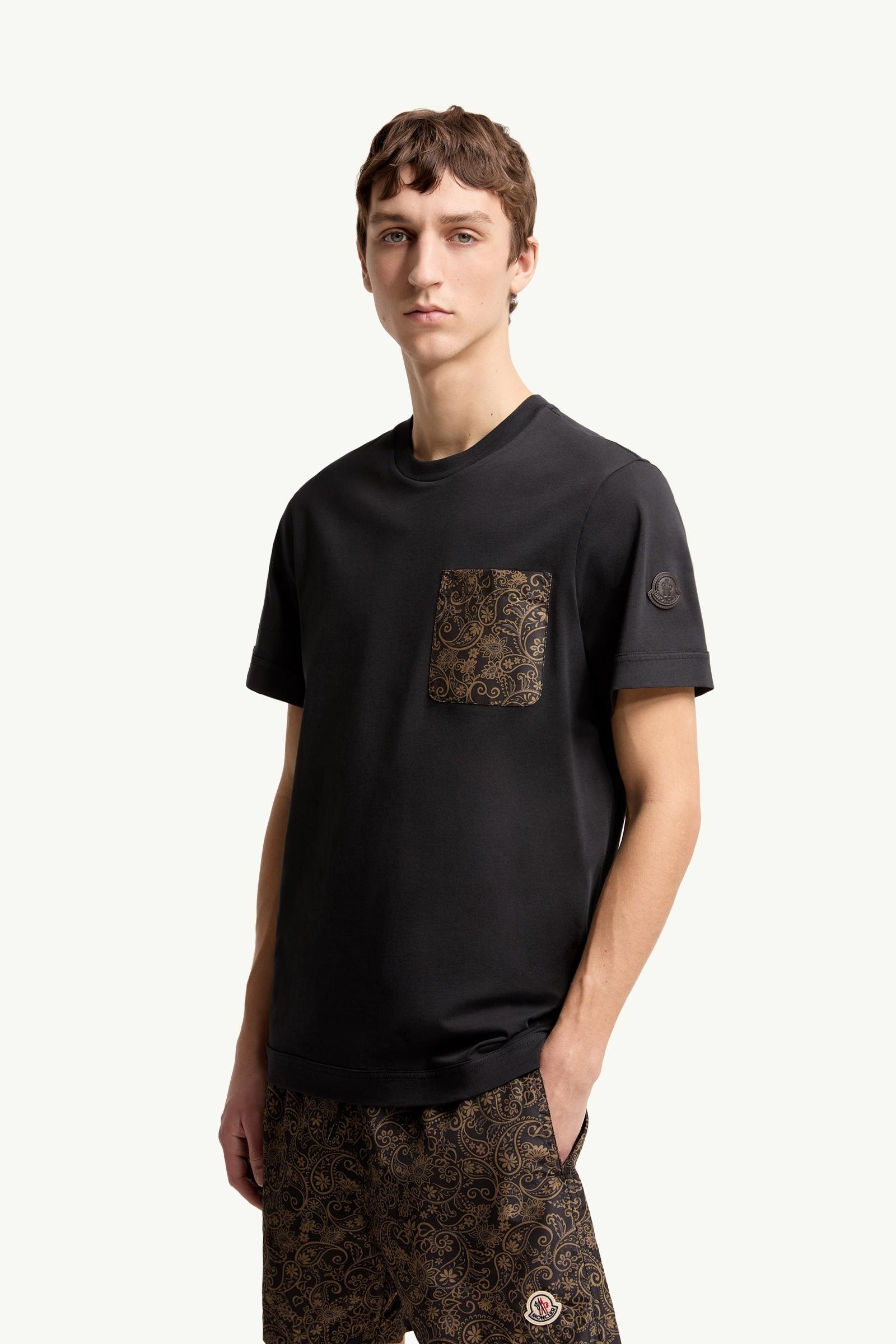 Paisley Print Cotton T-Shirt - 图片 4