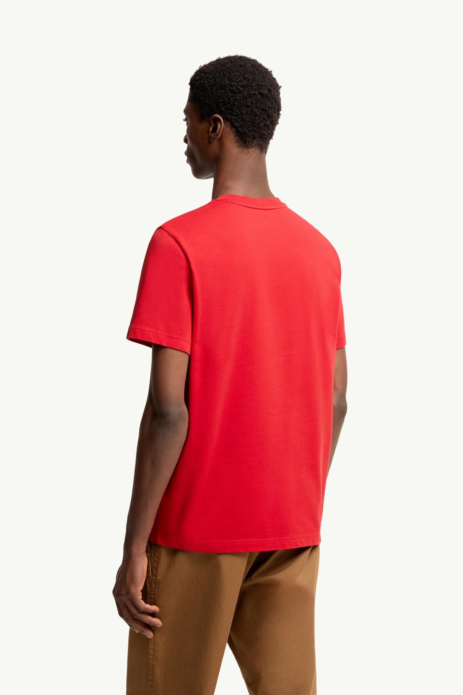 Embroidered Tricolor Logo Cotton T-Shirt - 图片 5