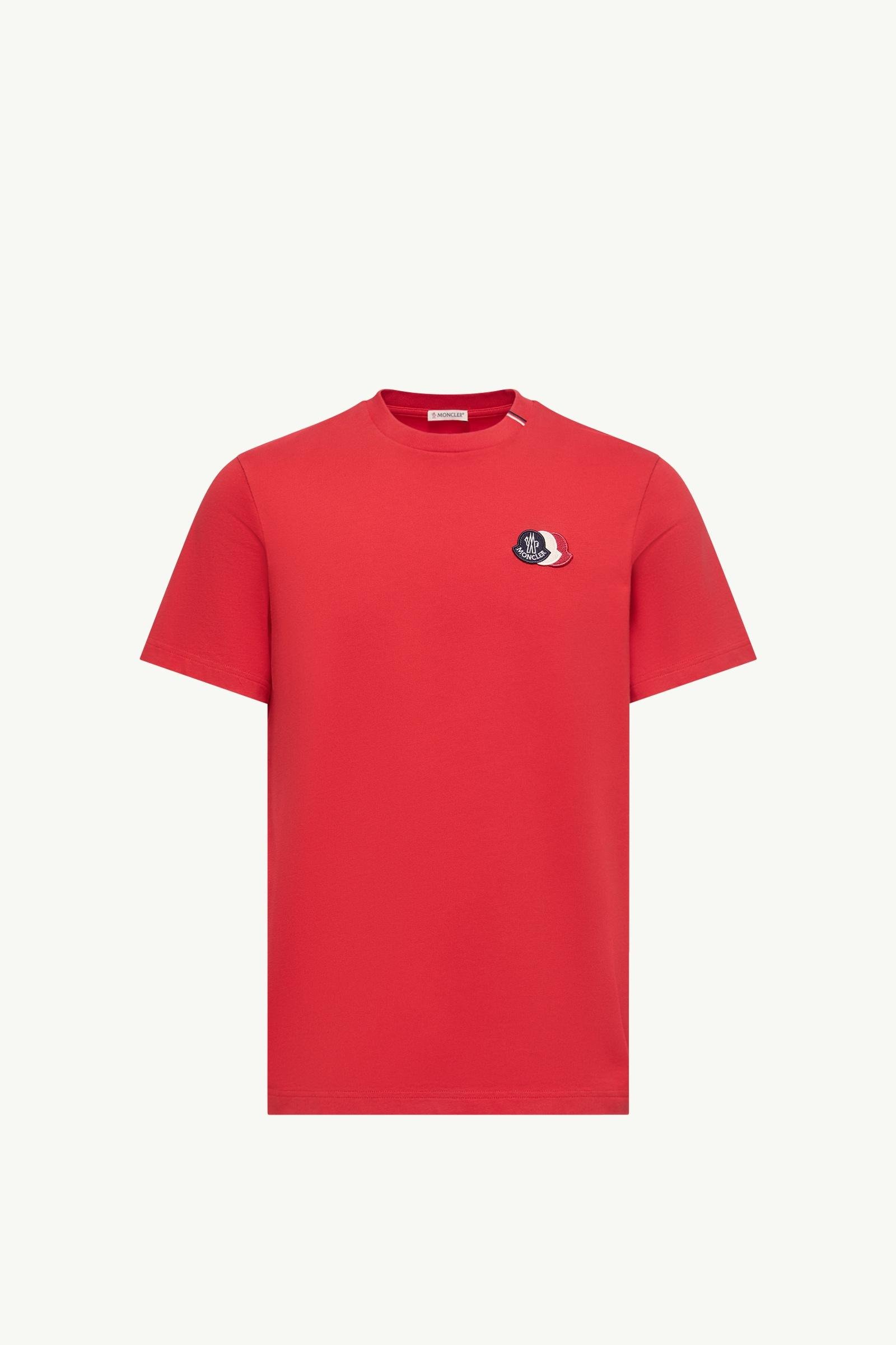 Embroidered Tricolor Logo Cotton T-Shirt - 图片 3