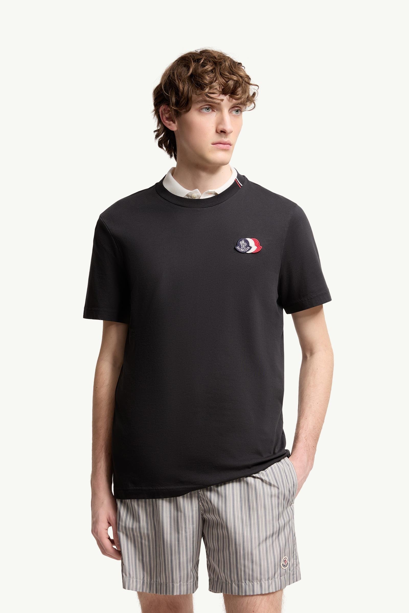 Embroidered Tricolor Logo Cotton T-Shirt - 图片 4