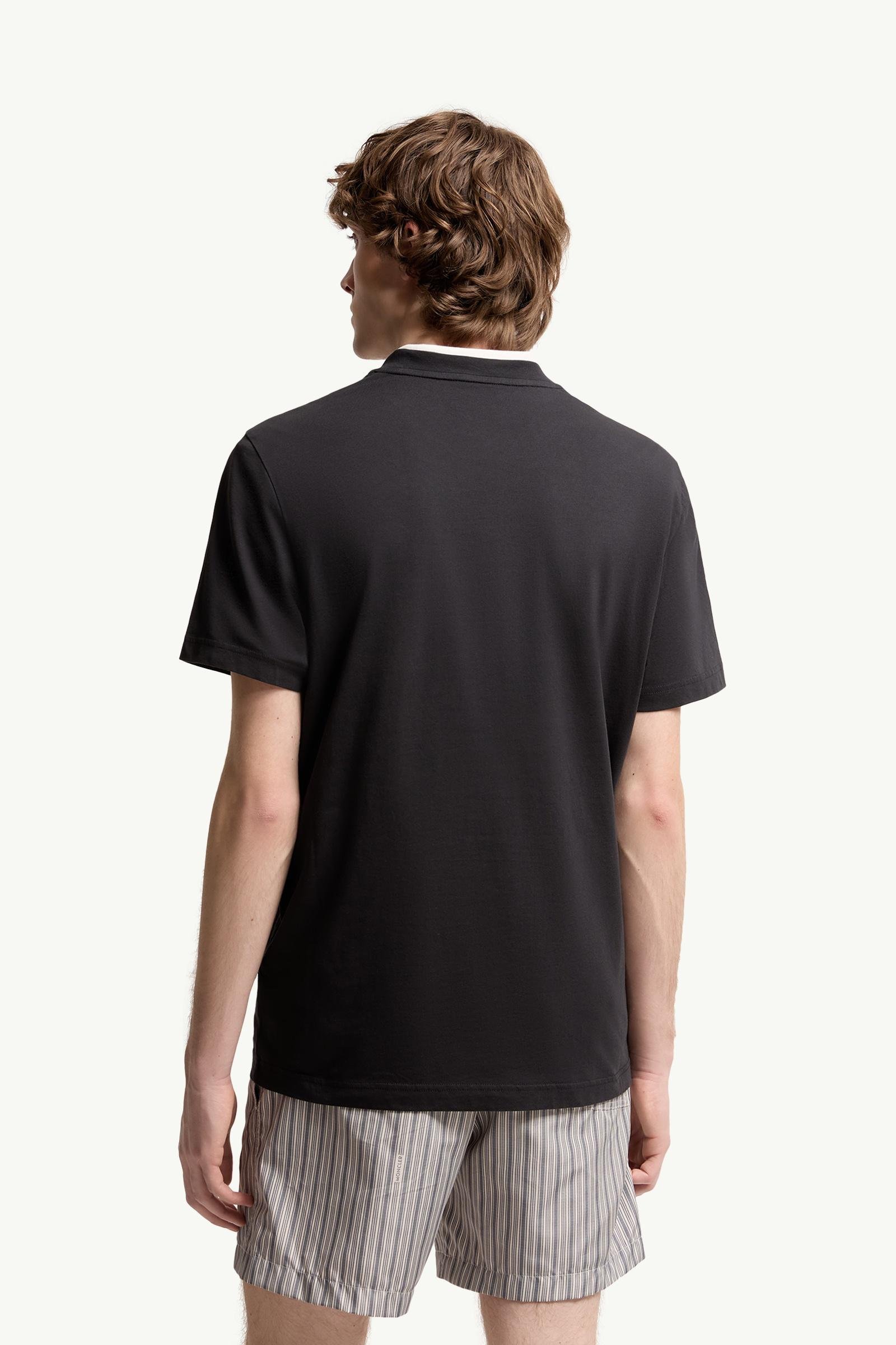 Embroidered Tricolor Logo Cotton T-Shirt - 图片 5