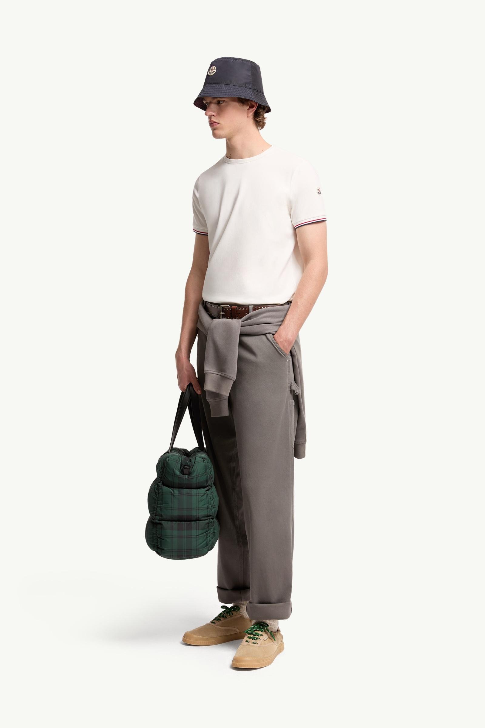 Tricolour-Trimmed Cotton T-Shirt