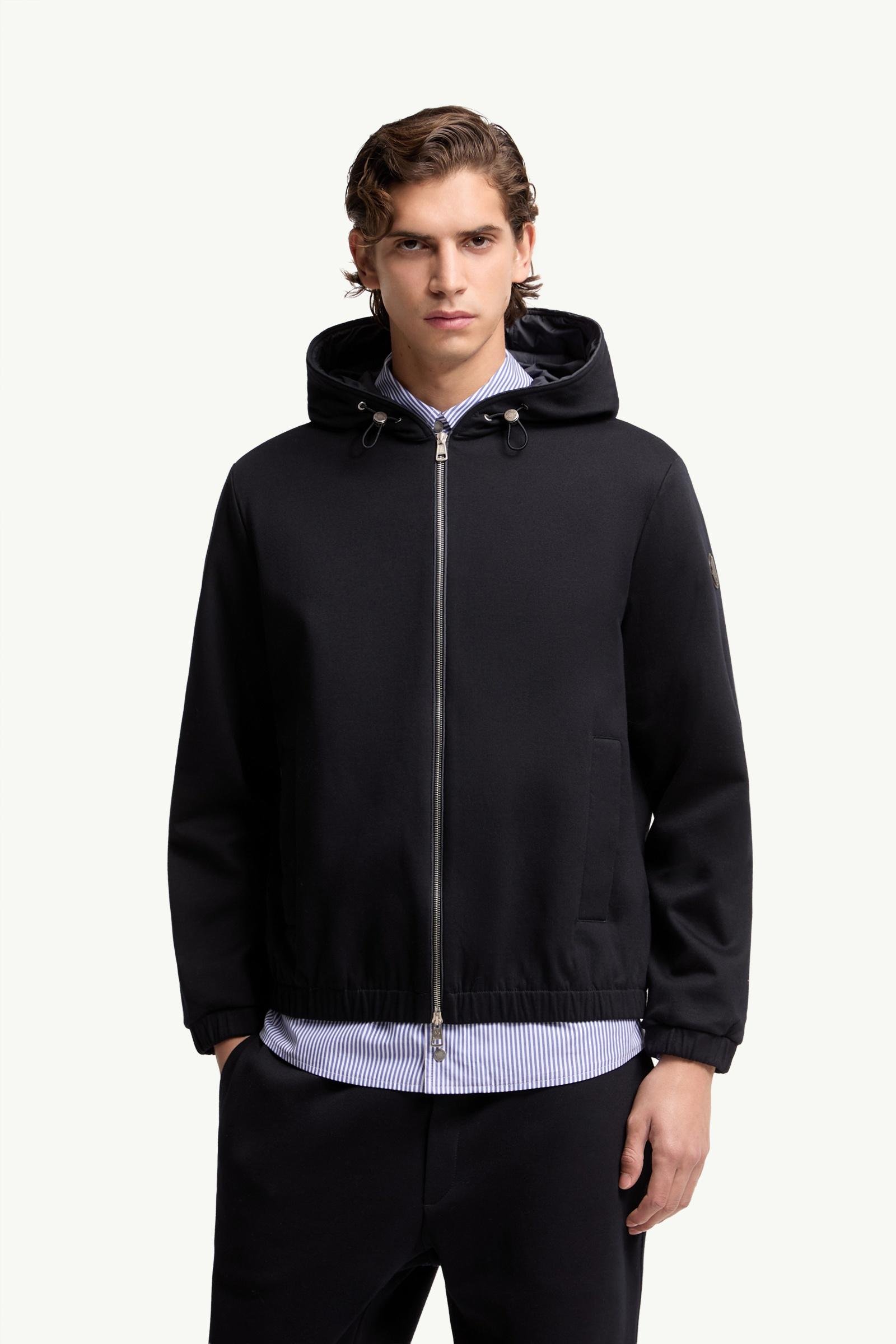 Leather Logo Cotton Blend Zip-Up Hoodie - 图片 4