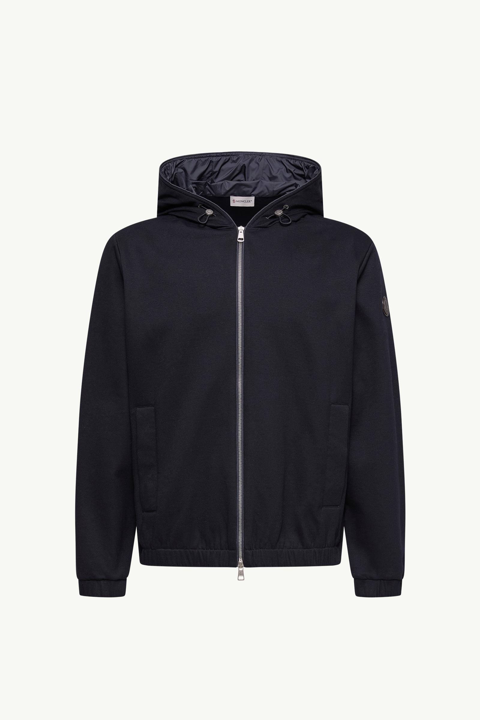 Leather Logo Cotton Blend Zip-Up Hoodie - 图片 3