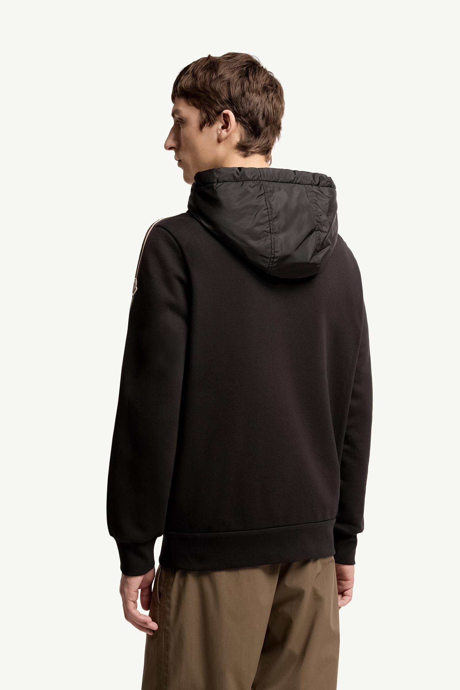 Striped Logo Cotton Hoodie - 图片 5