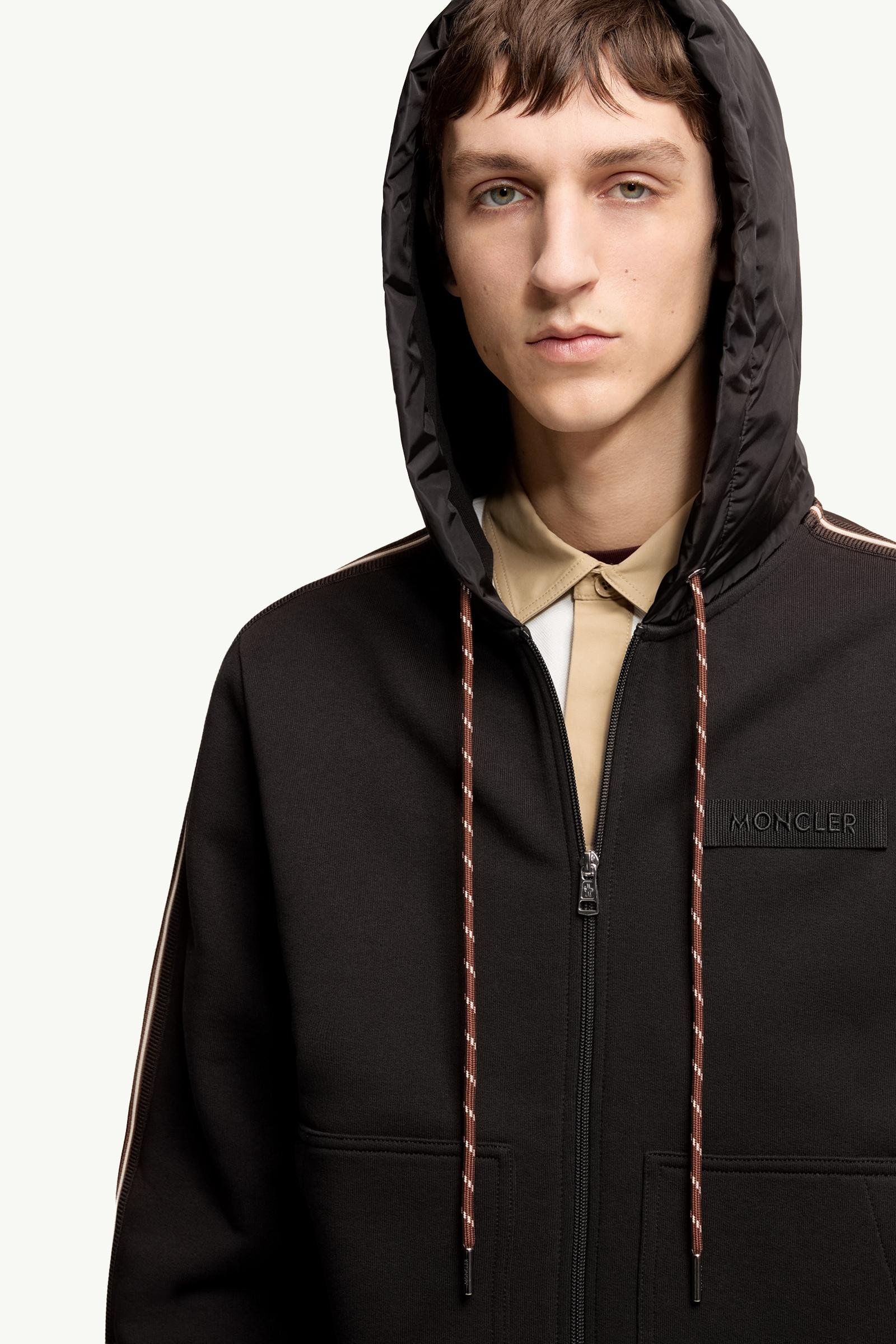 Striped Logo Cotton Hoodie - 图片 6